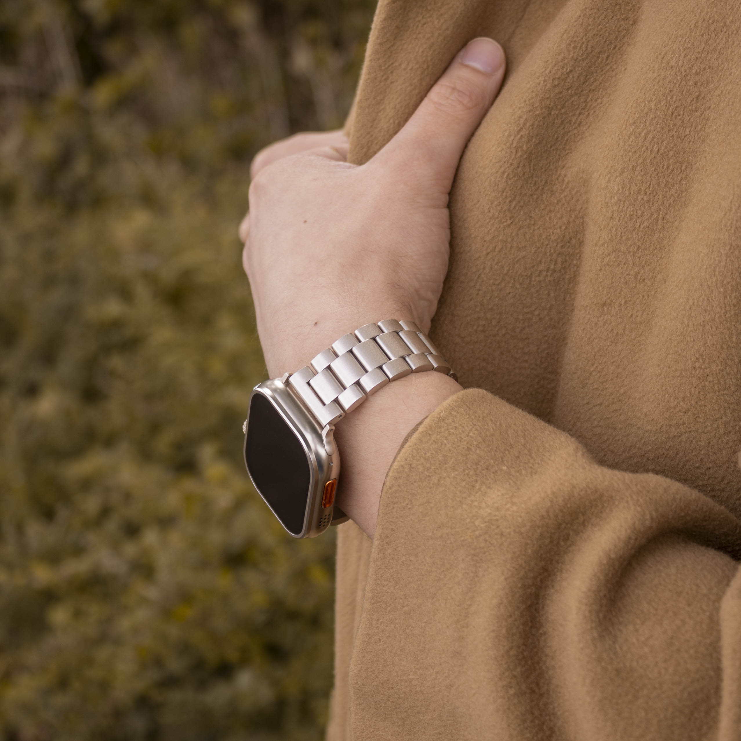 Apple Watch Steel Strap (Starlight)