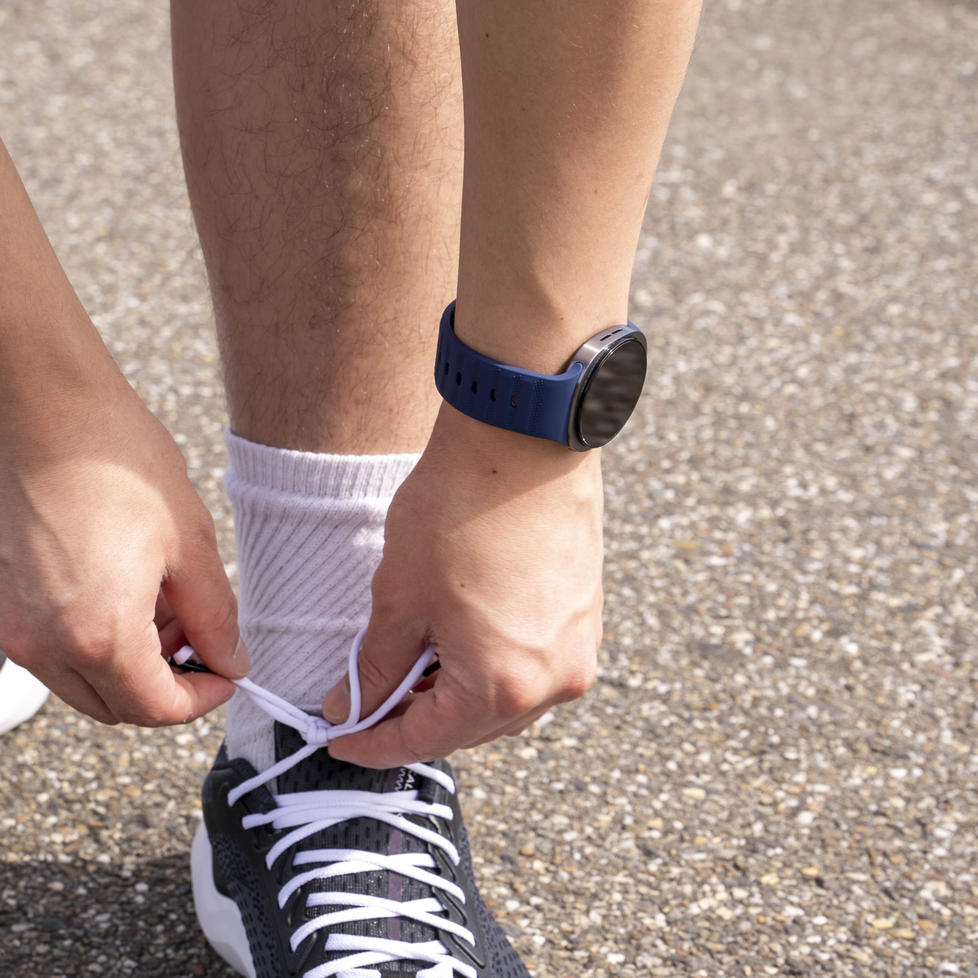 Bracelet silicone outdoor Samsung Galaxy Watch 8 - 44mm (bleu foncé)