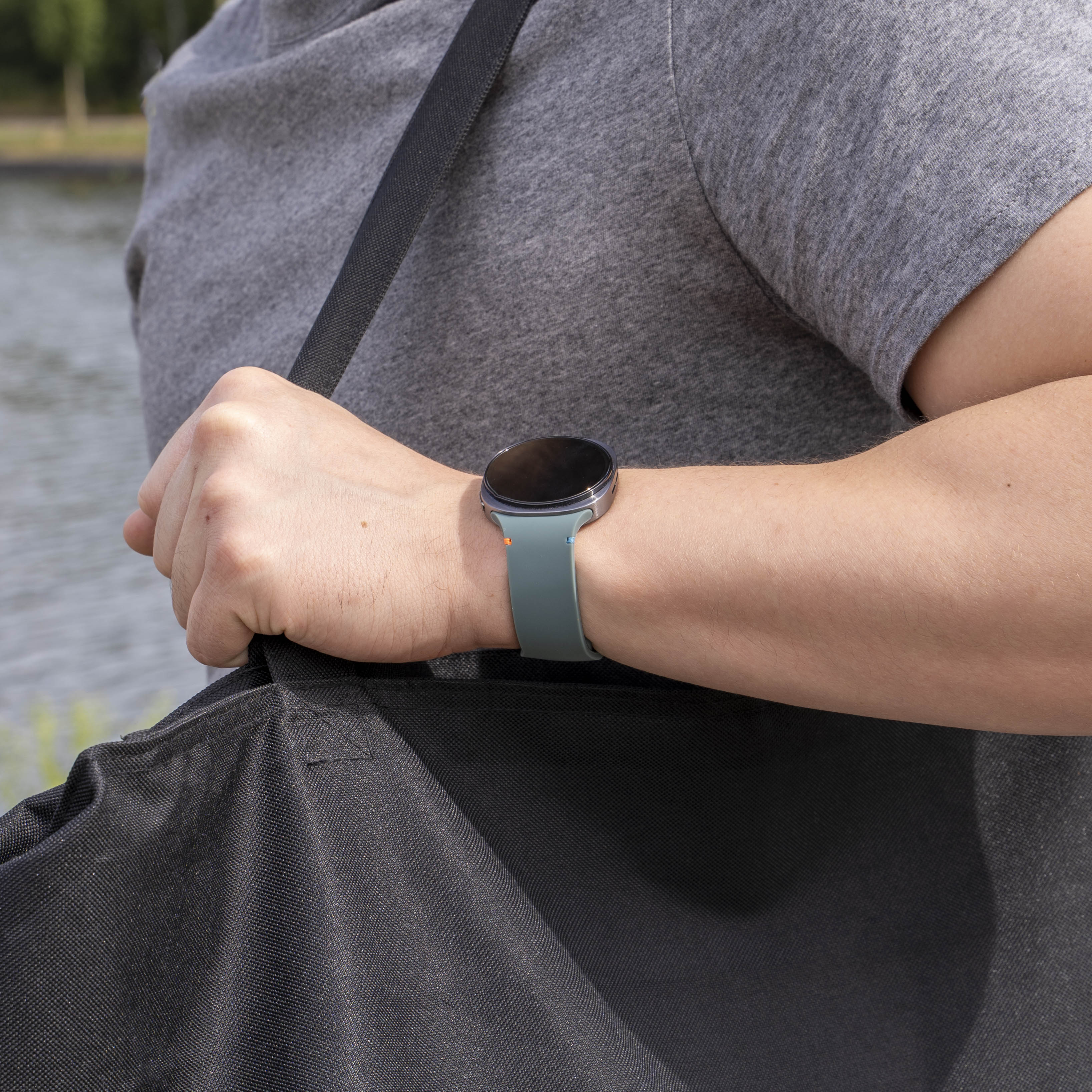 Bracelet silicone Samsung Galaxy Watch 8 - 44mm (vert sapin)