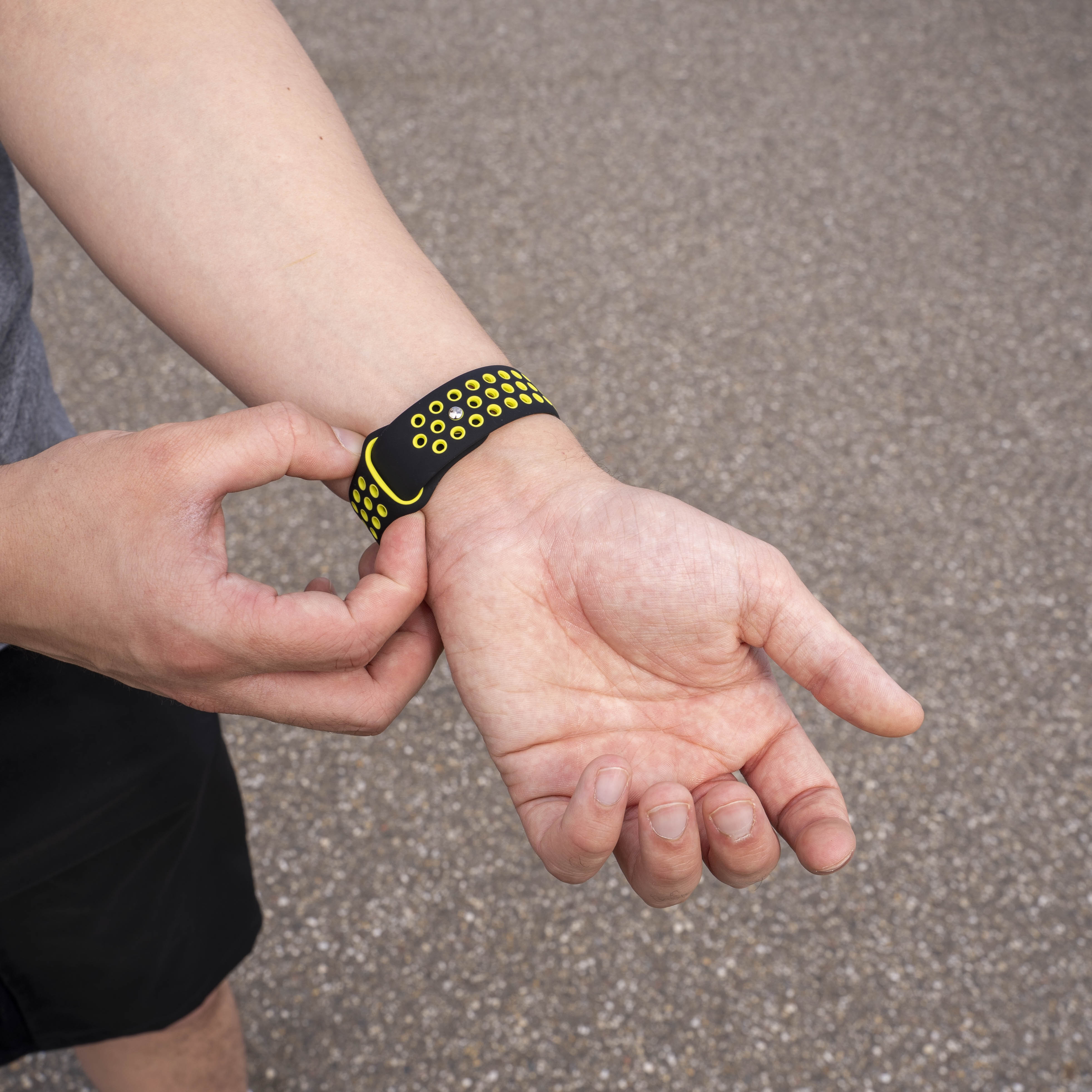 Bracelet sport Samsung Galaxy Watch 8 Classic (noir/jaune)