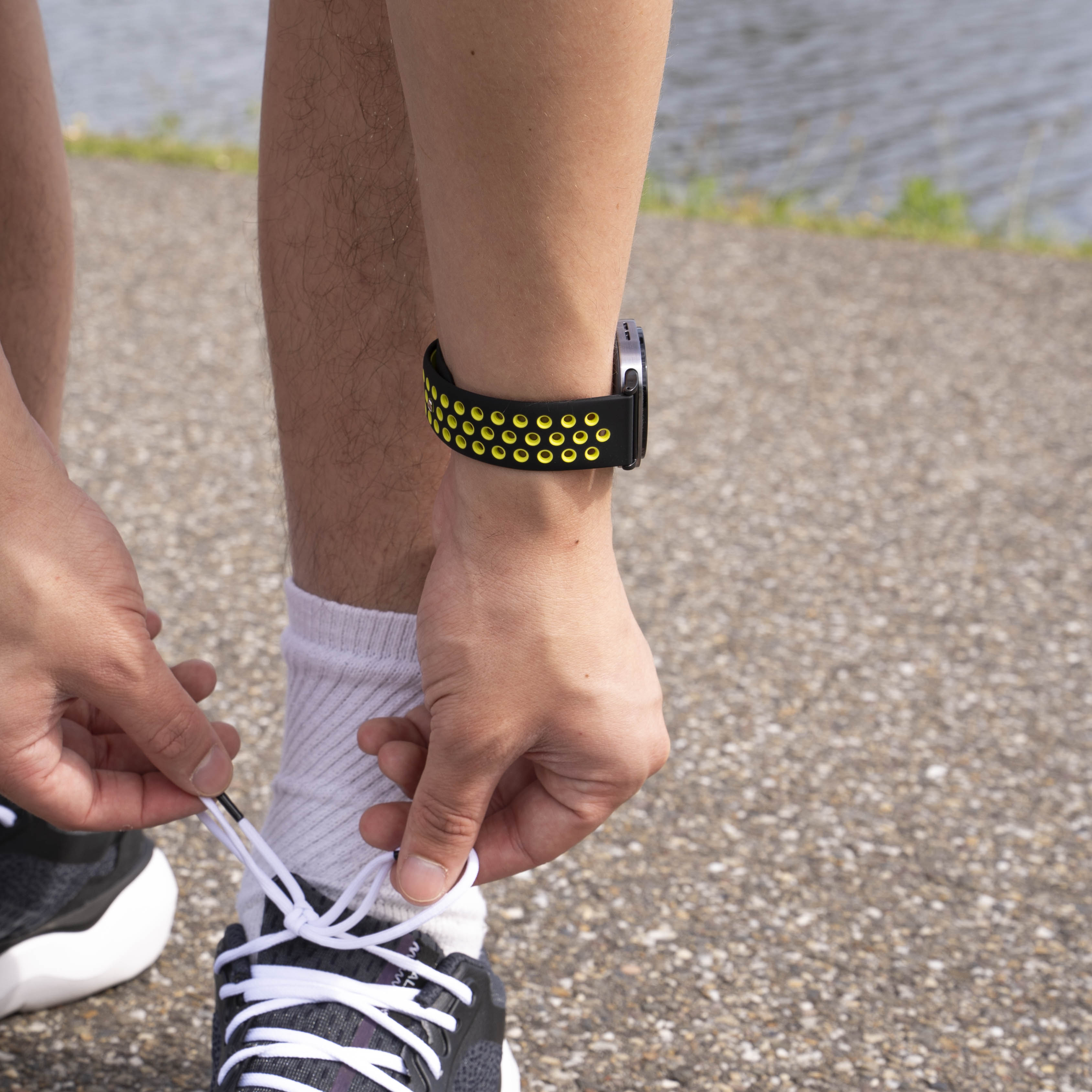 Bracelet sport Samsung Galaxy Watch 8 Classic (noir/jaune)