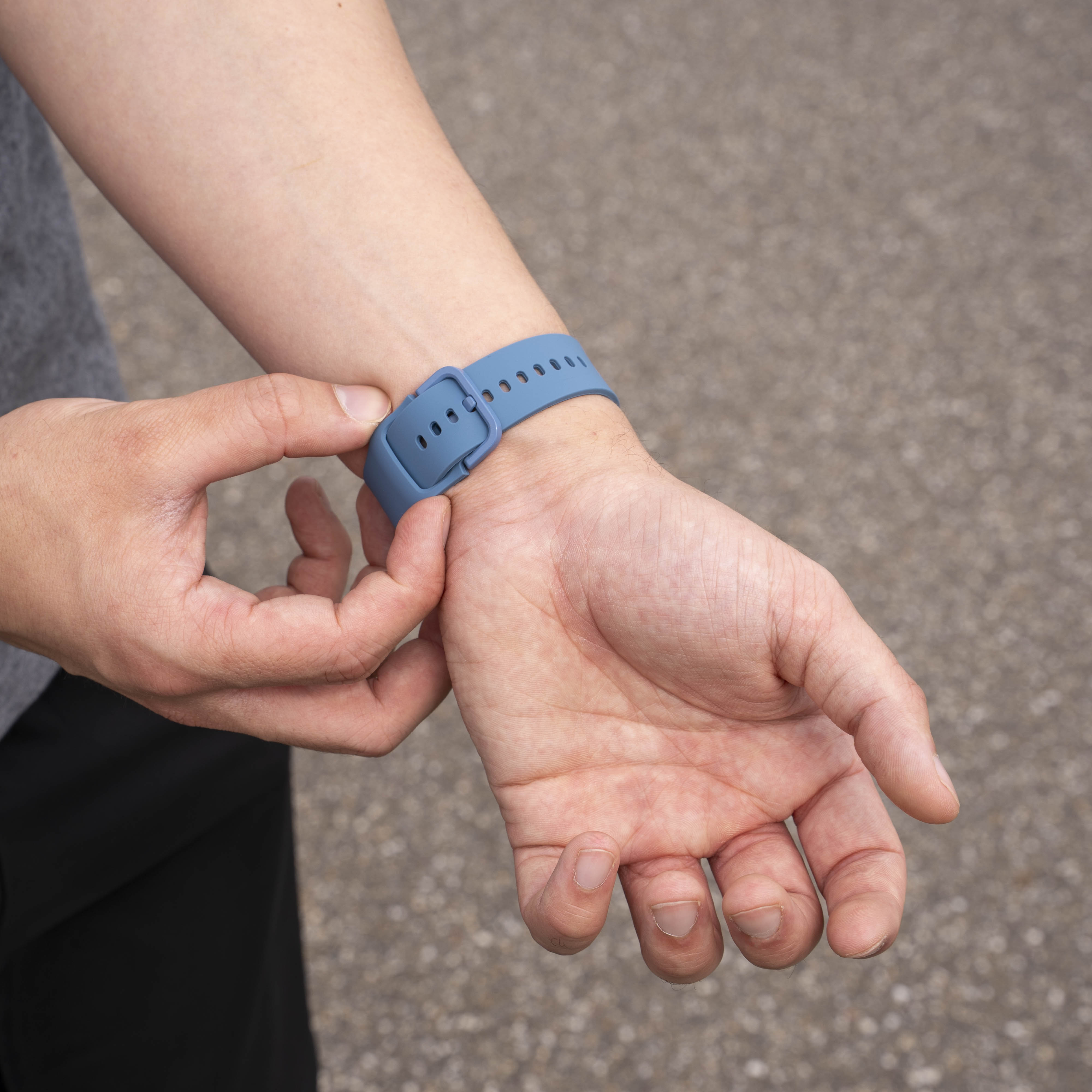 Bracelet silicone Samsung Galaxy Watch 8 Classic (bleu)