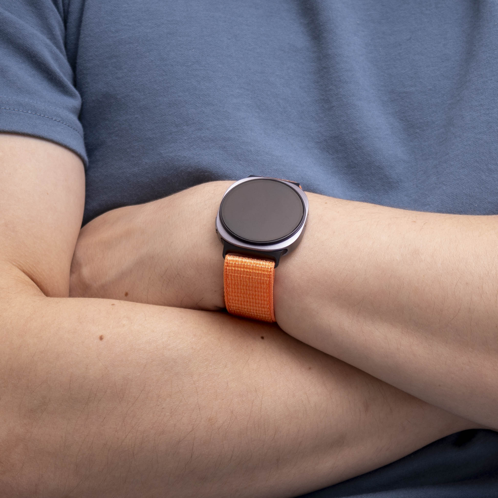 Samsung Galaxy Watch 8 - 40mm Nylon Strap (Orange)