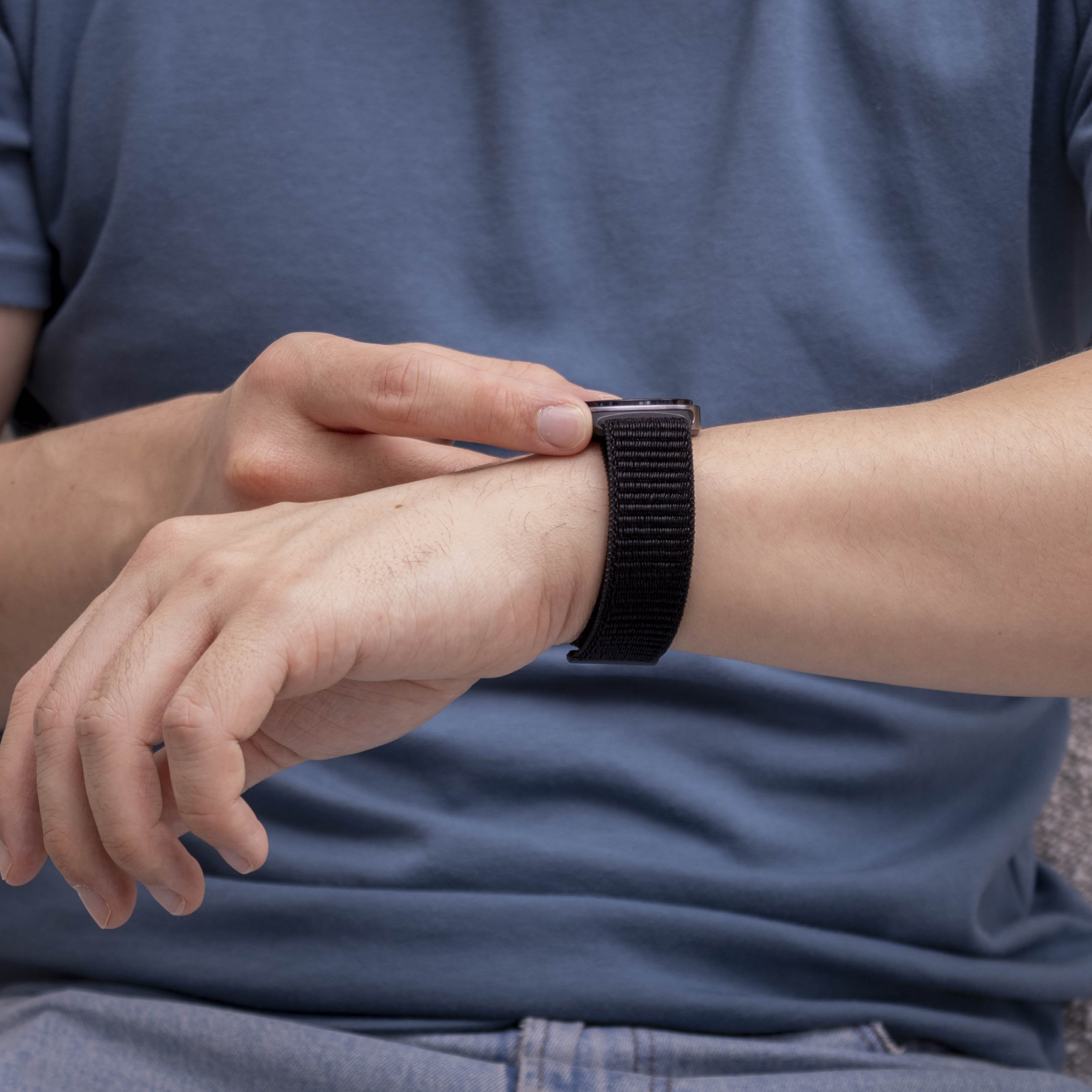 Bracelet nylon Samsung Galaxy Watch 8 Classic (noir)