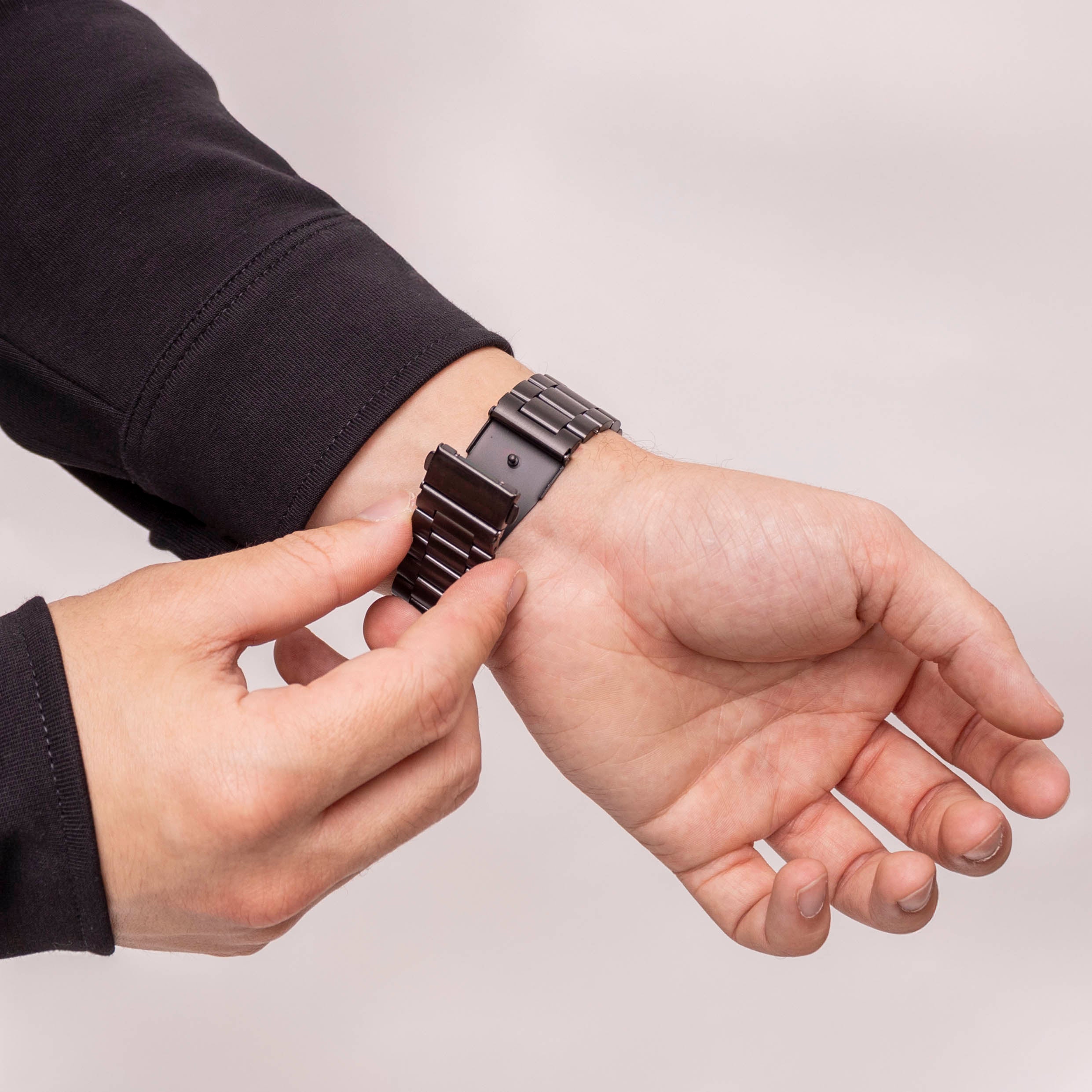 Bandz Bracelet acier 'Classic' Samsung Galaxy Watch 8 - 40mm (noir)