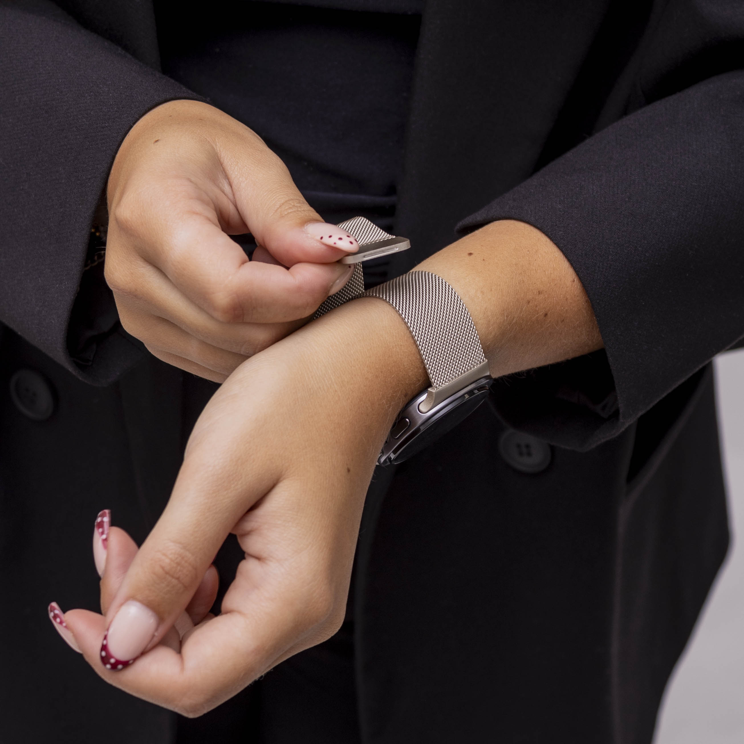 Bracelet milanais Samsung Galaxy Watch 8 - 44mm (lumière stellaire)