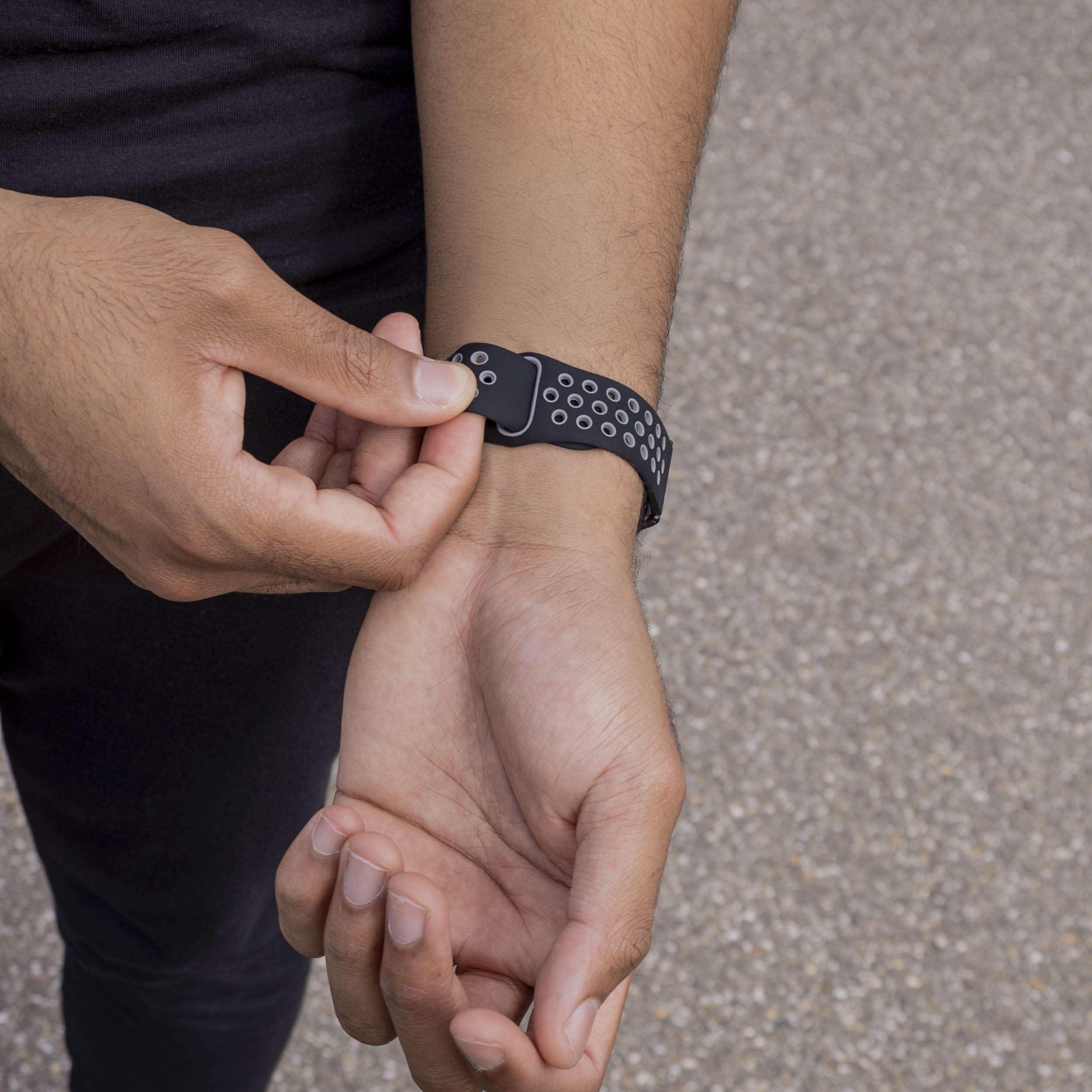 Bracelet sport Samsung Galaxy Watch 8 - 44mm (noir/gris)