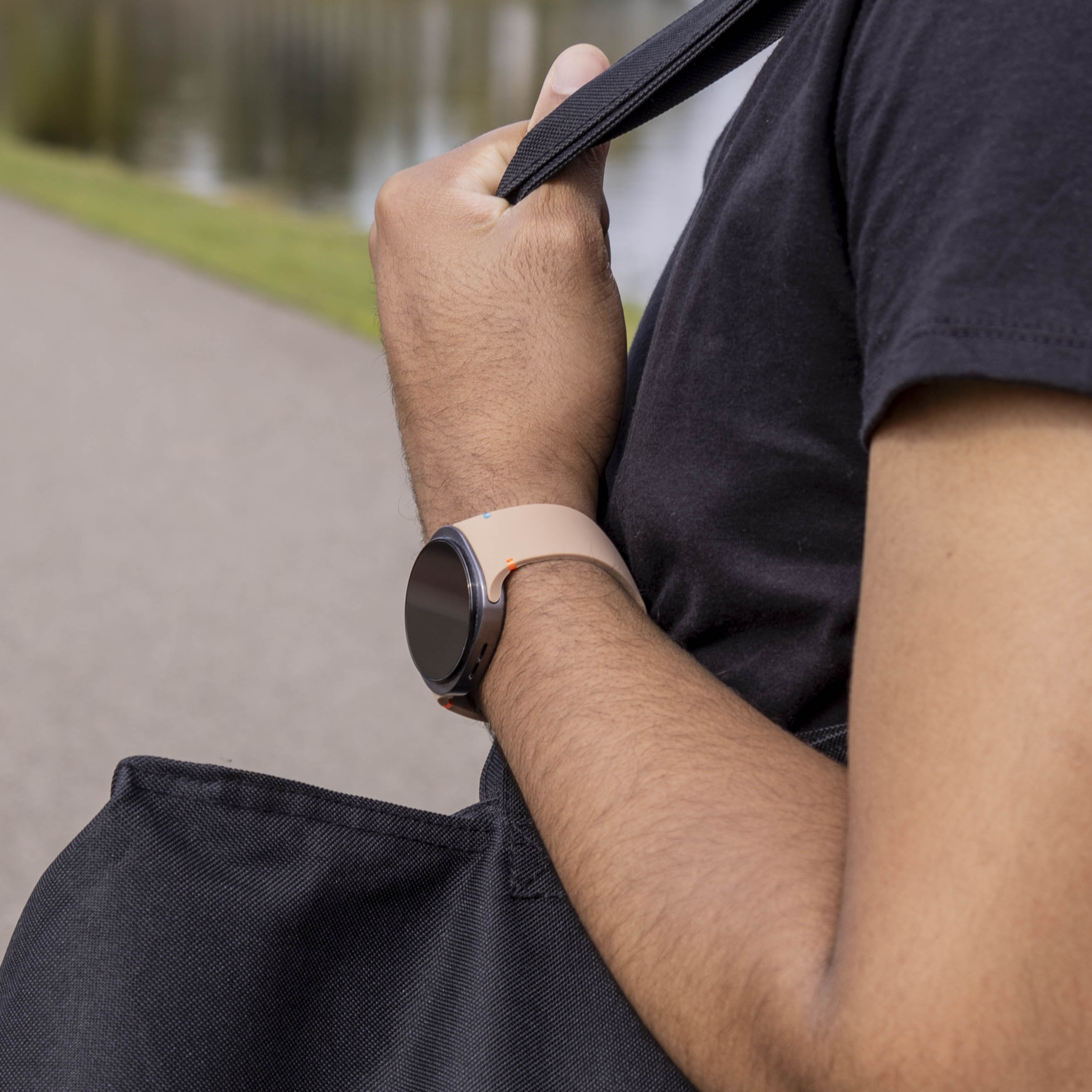 Samsung Galaxy Watch 8 - 44mm Silicone Strap (Milk Tea)