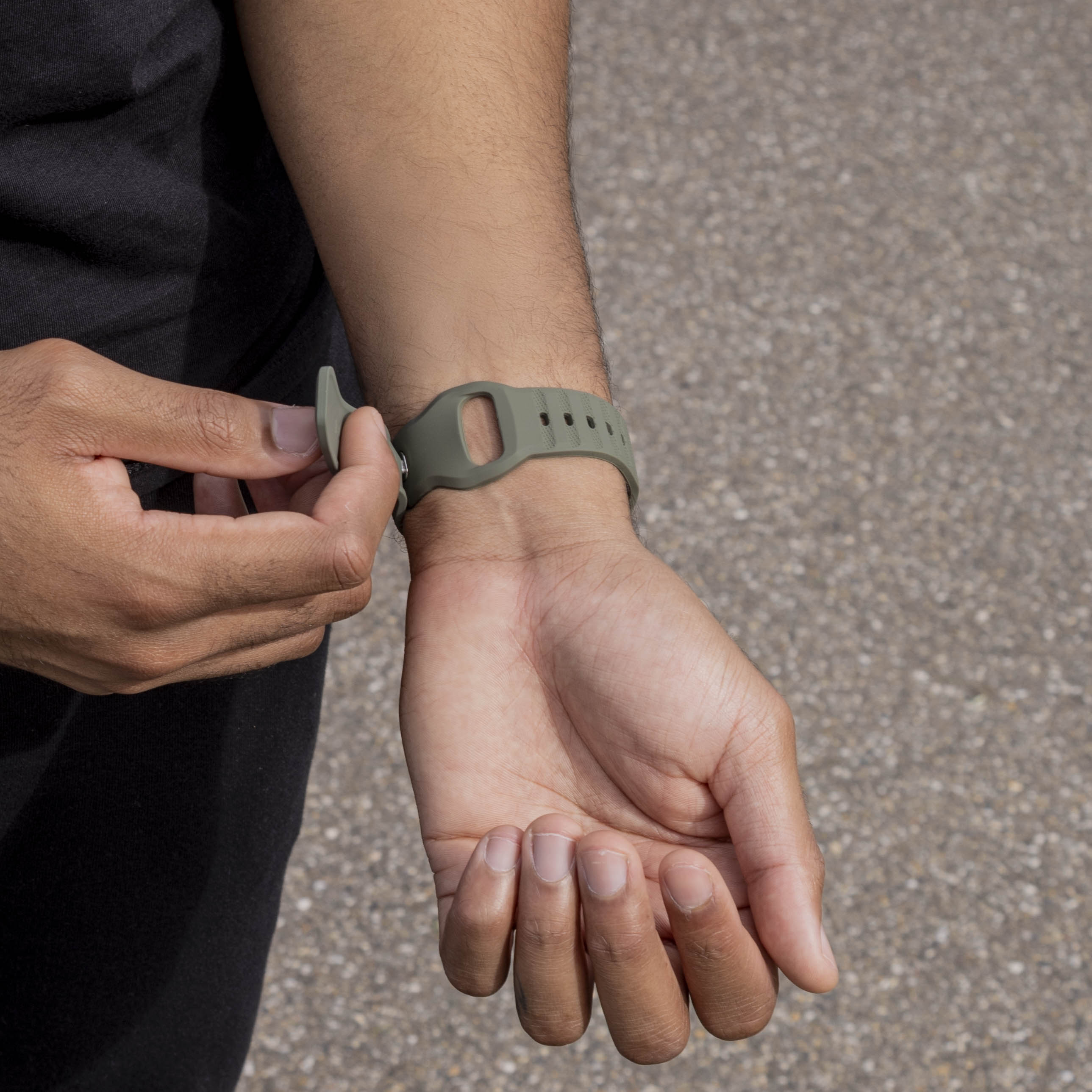 Bracelet silicone Outdoor Samsung Galaxy Watch 8 - 40mm (vert foncé)