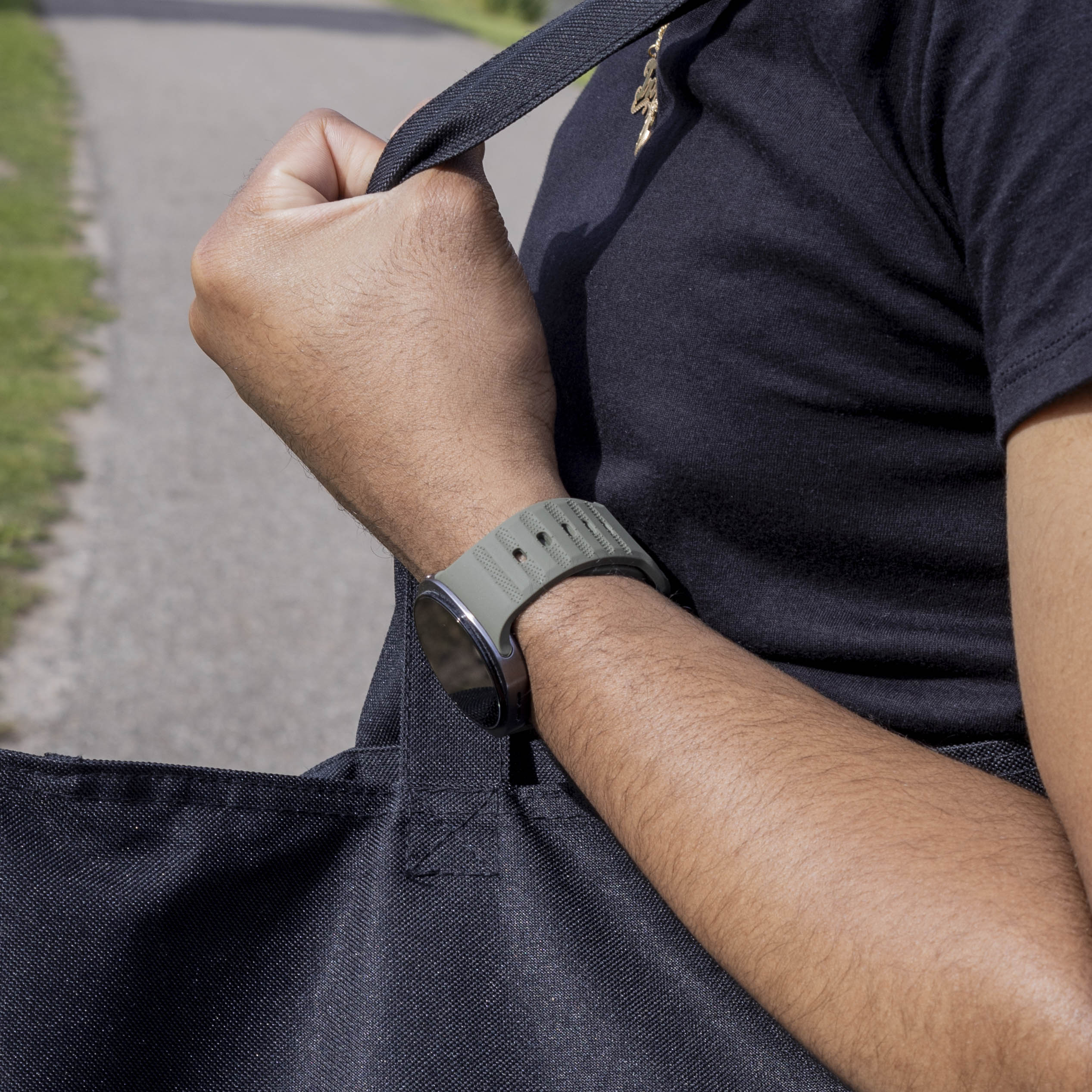 Bracelet silicone Outdoor Samsung Galaxy Watch 8 - 40mm (vert foncé)