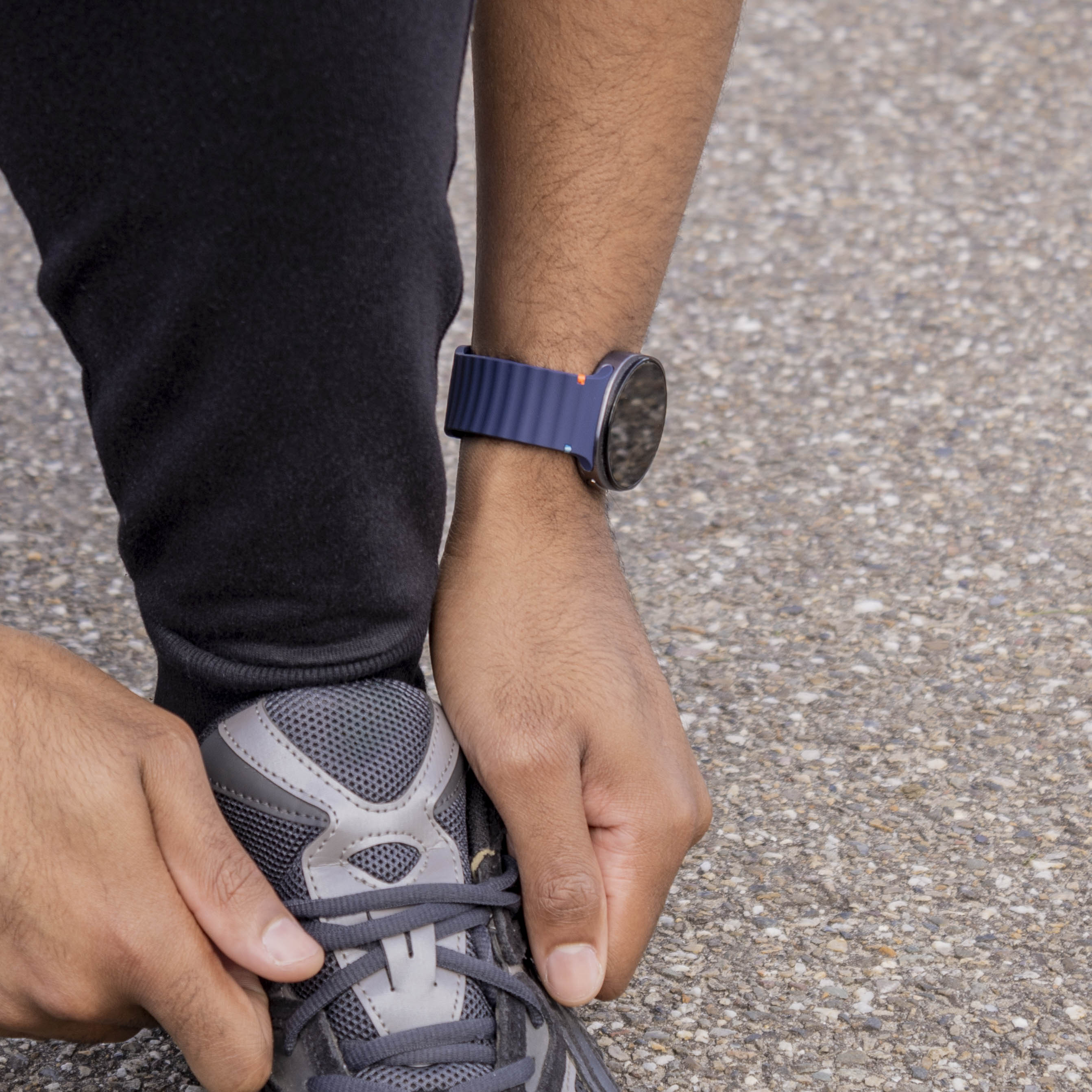 Samsung Galaxy Watch 8 Classic Wave Silicone Strap (Dark Blue)