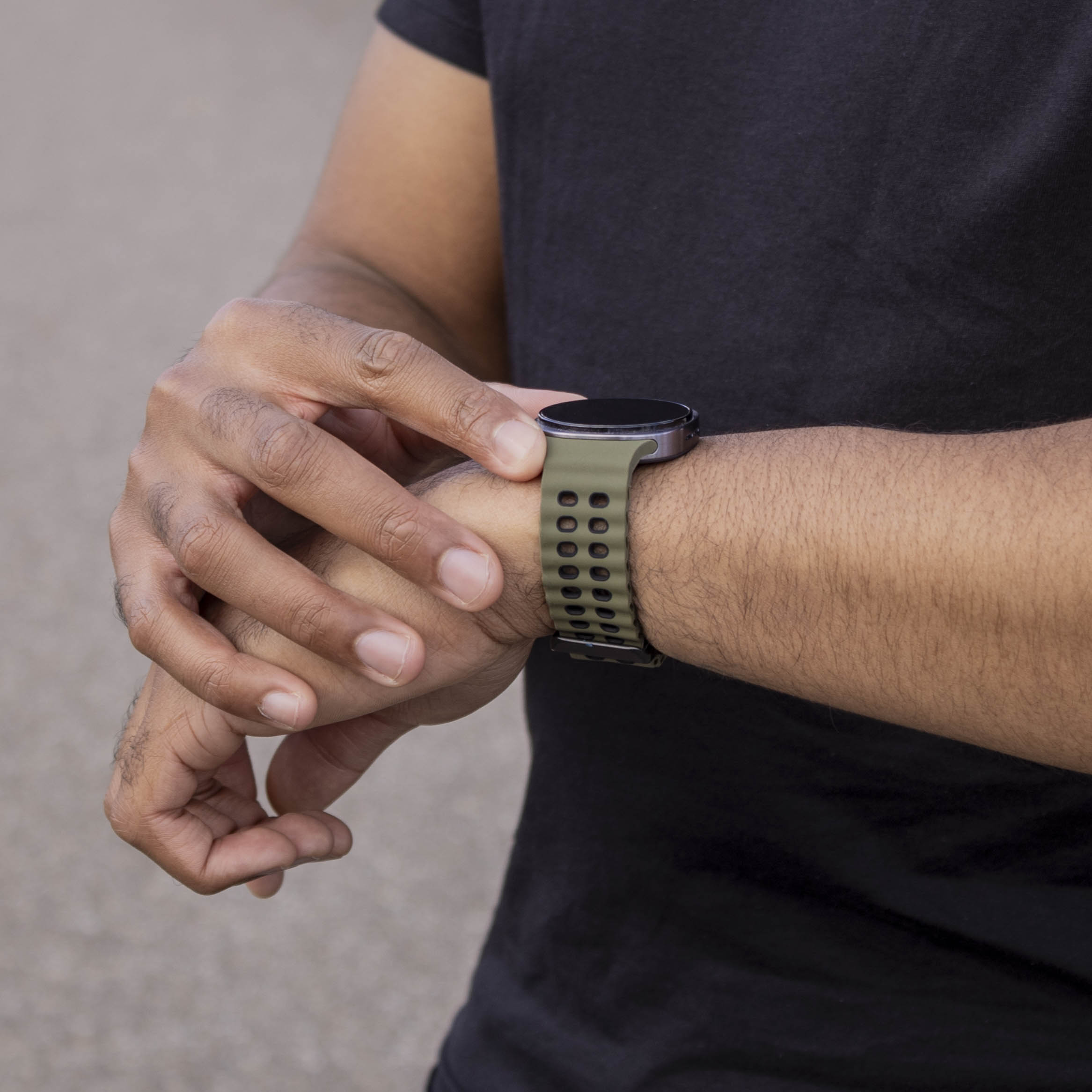 Samsung Galaxy Watch 8 - 44mm Ocean Strap (Green/Black)