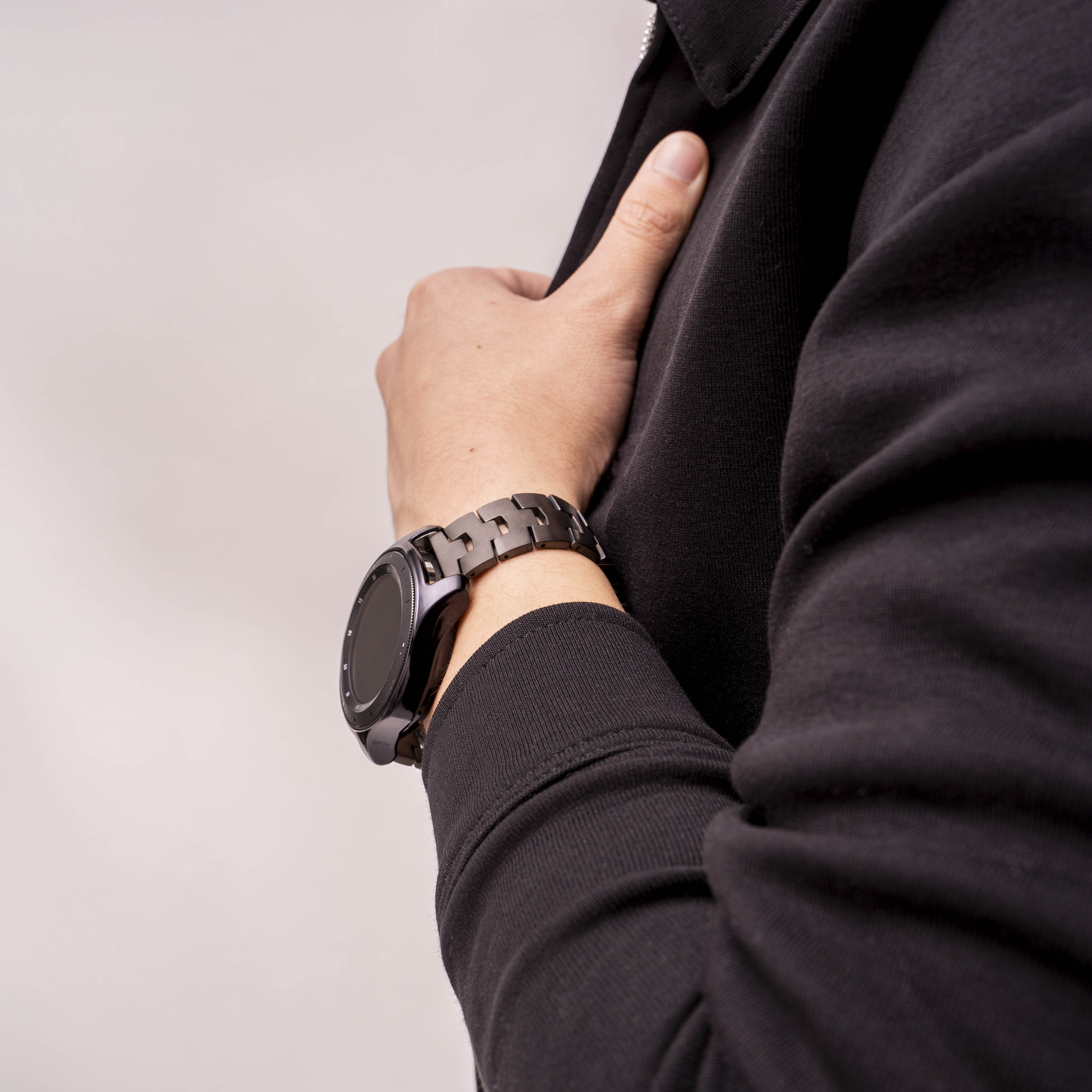 Fossil Gen 6 - 44mm Titanium Grain Strap (Flat Clasp) (Graphite)