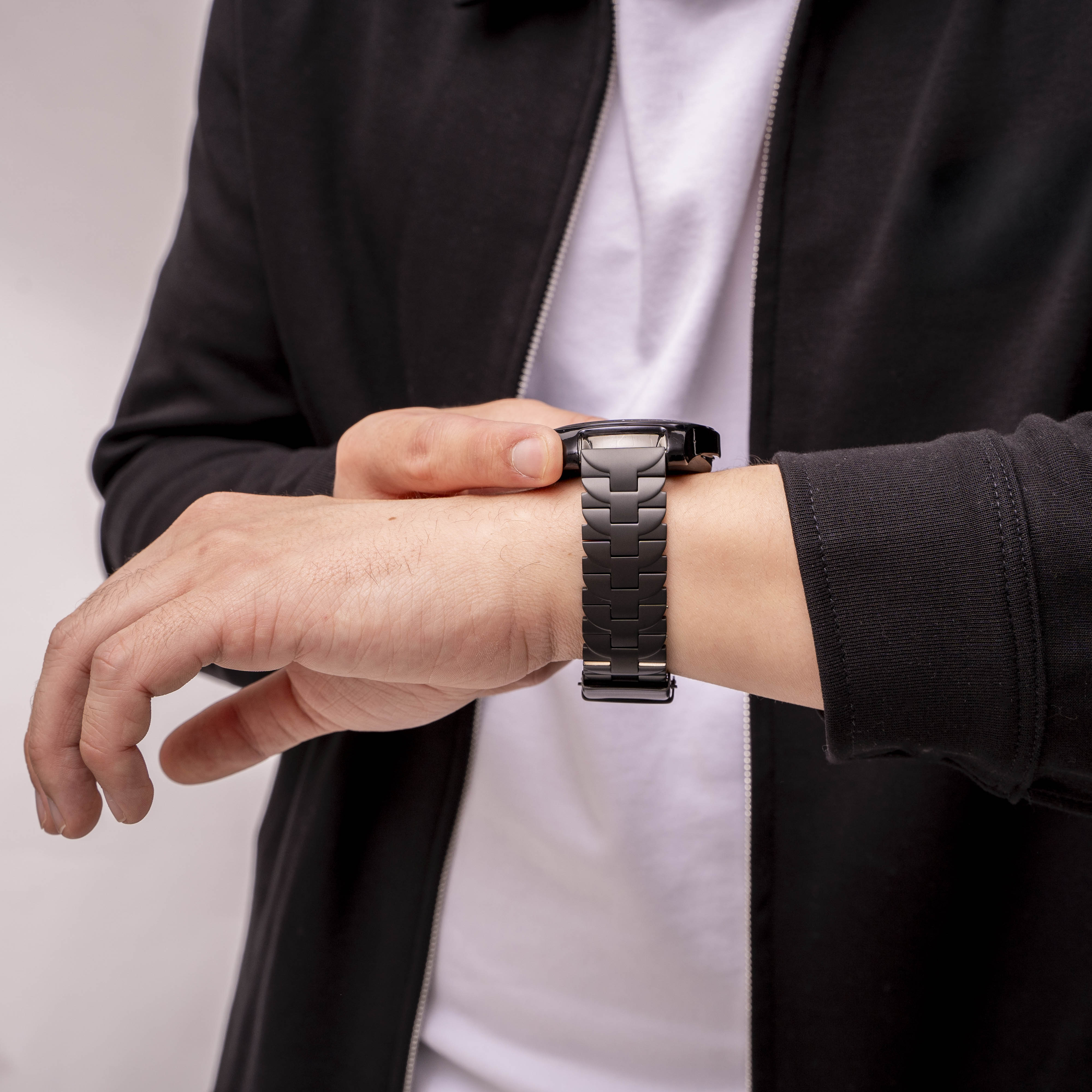 Bracelet titane papillon Huawei Watch GT 6 Pro 46mm (noir)