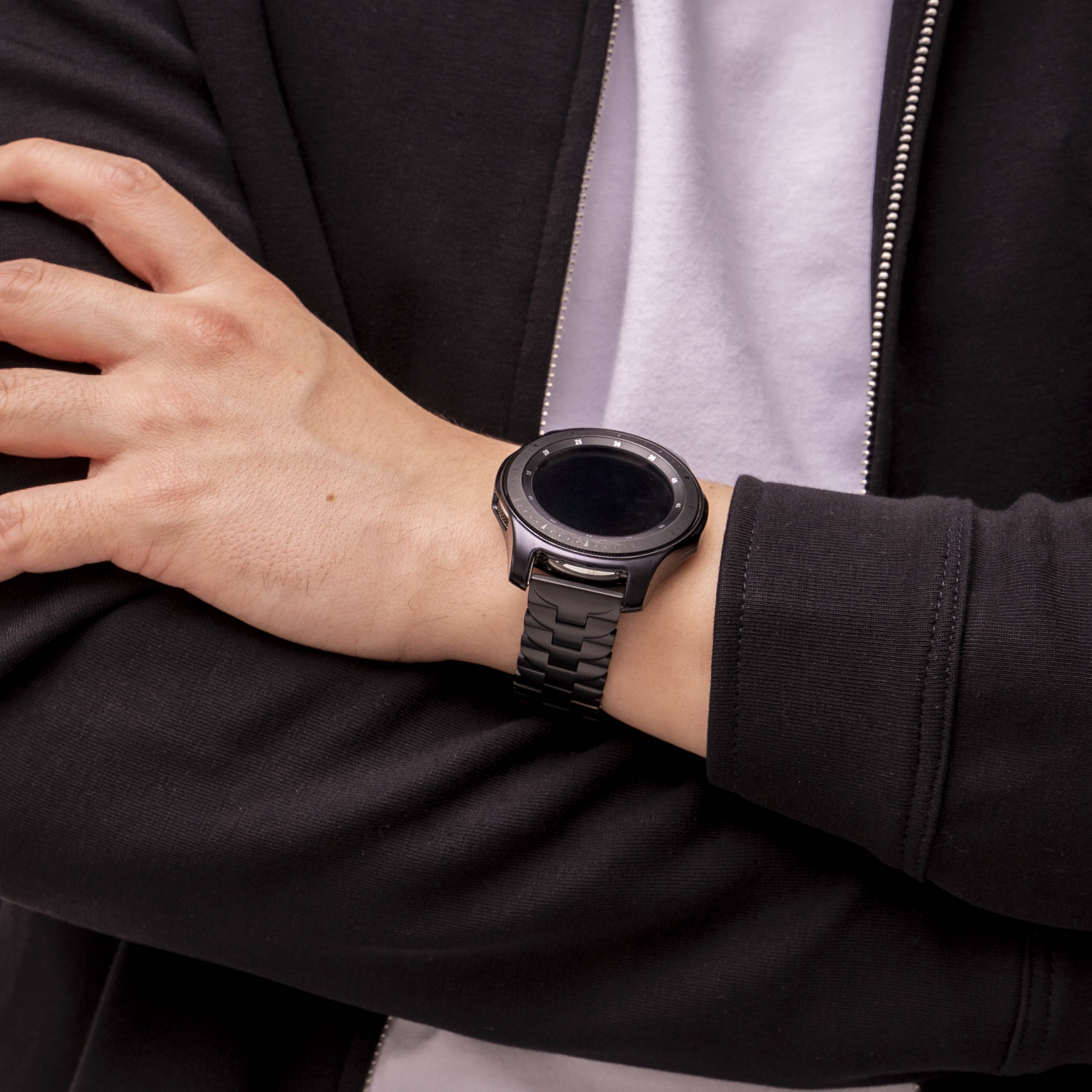 Bracelet titane papillon Huawei Watch GT 6 Pro 46mm (noir)