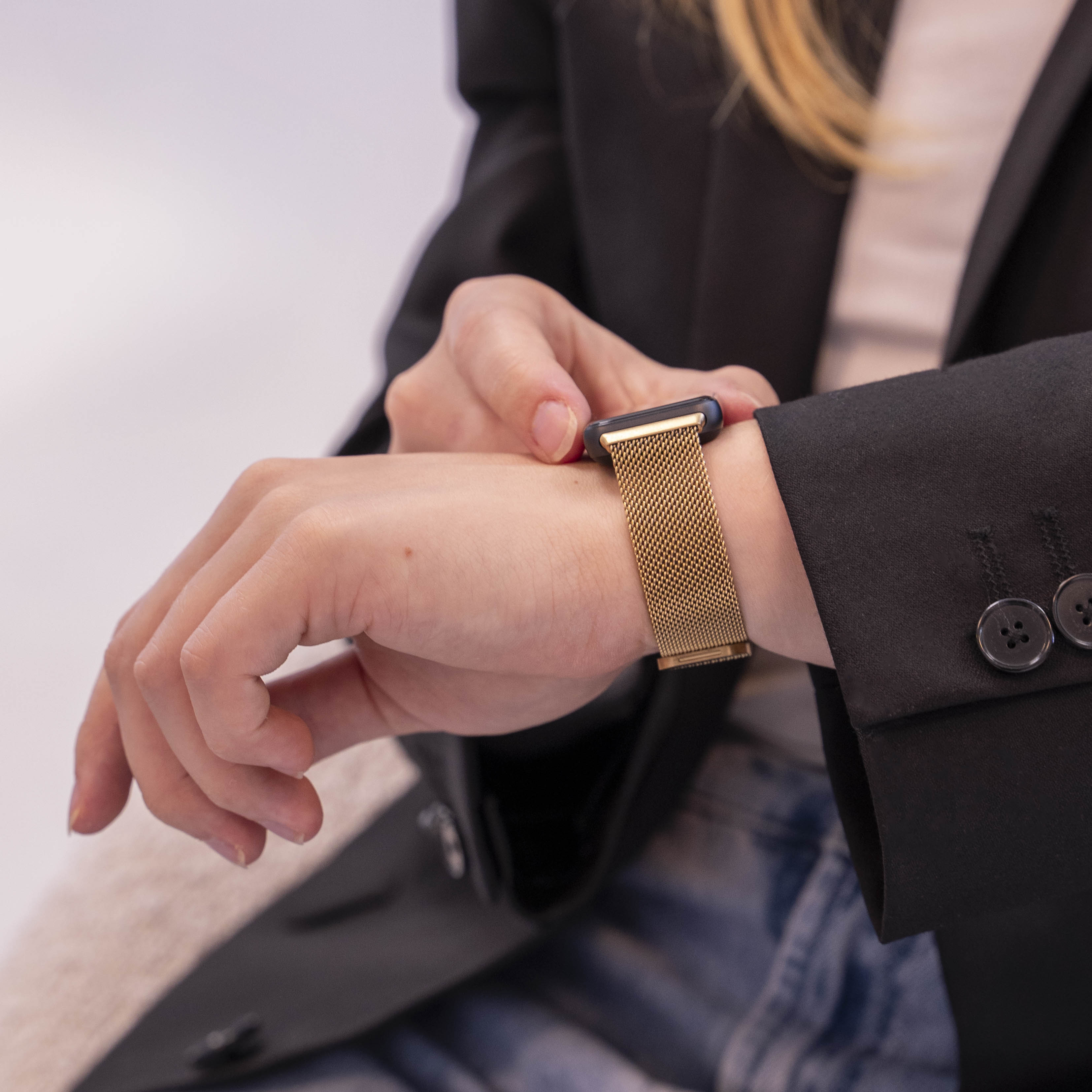 Bracelet Milanais Samsung Galaxy Fit 3 (or)