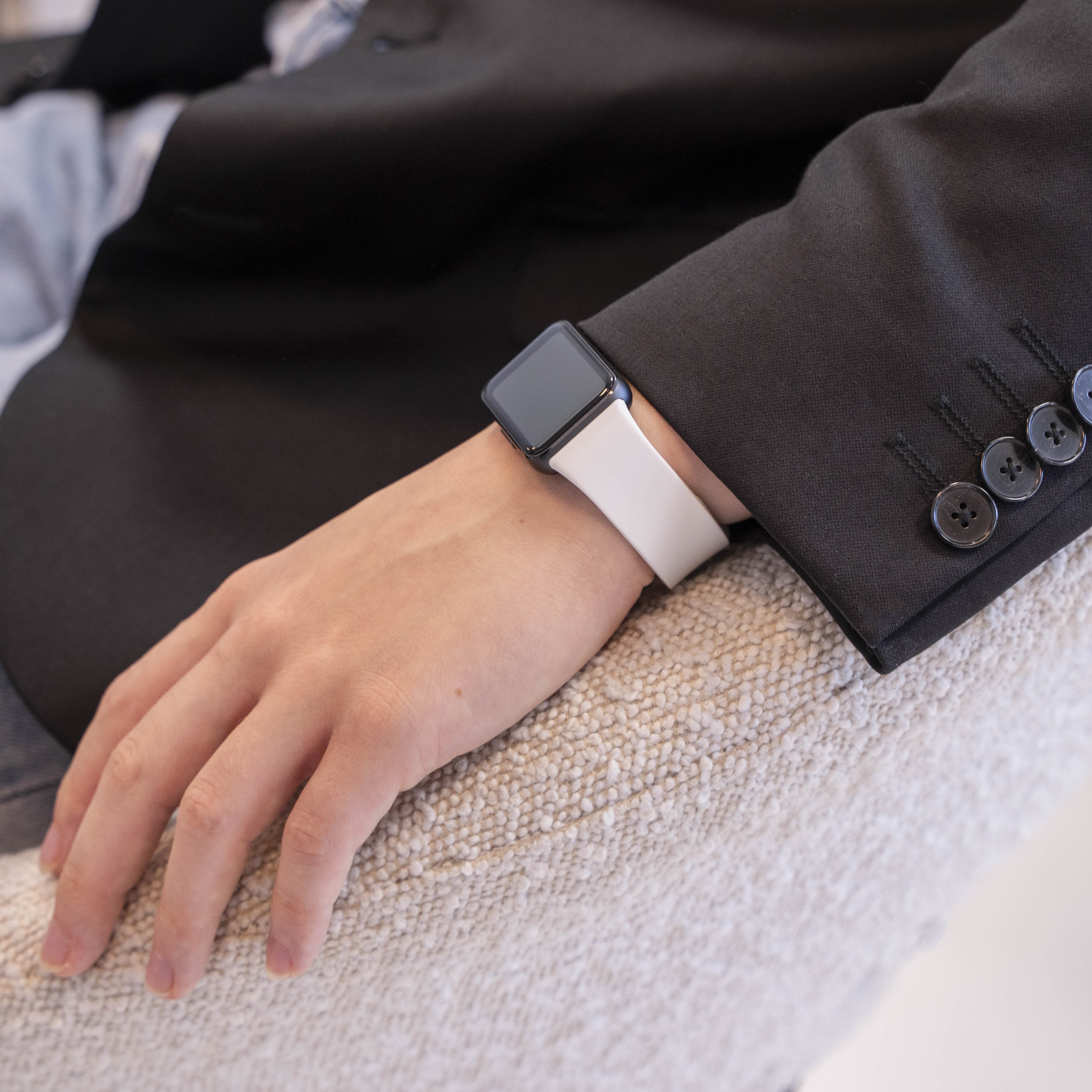 Bracelet silicone Samsung Galaxy Fit 3 (blanc)