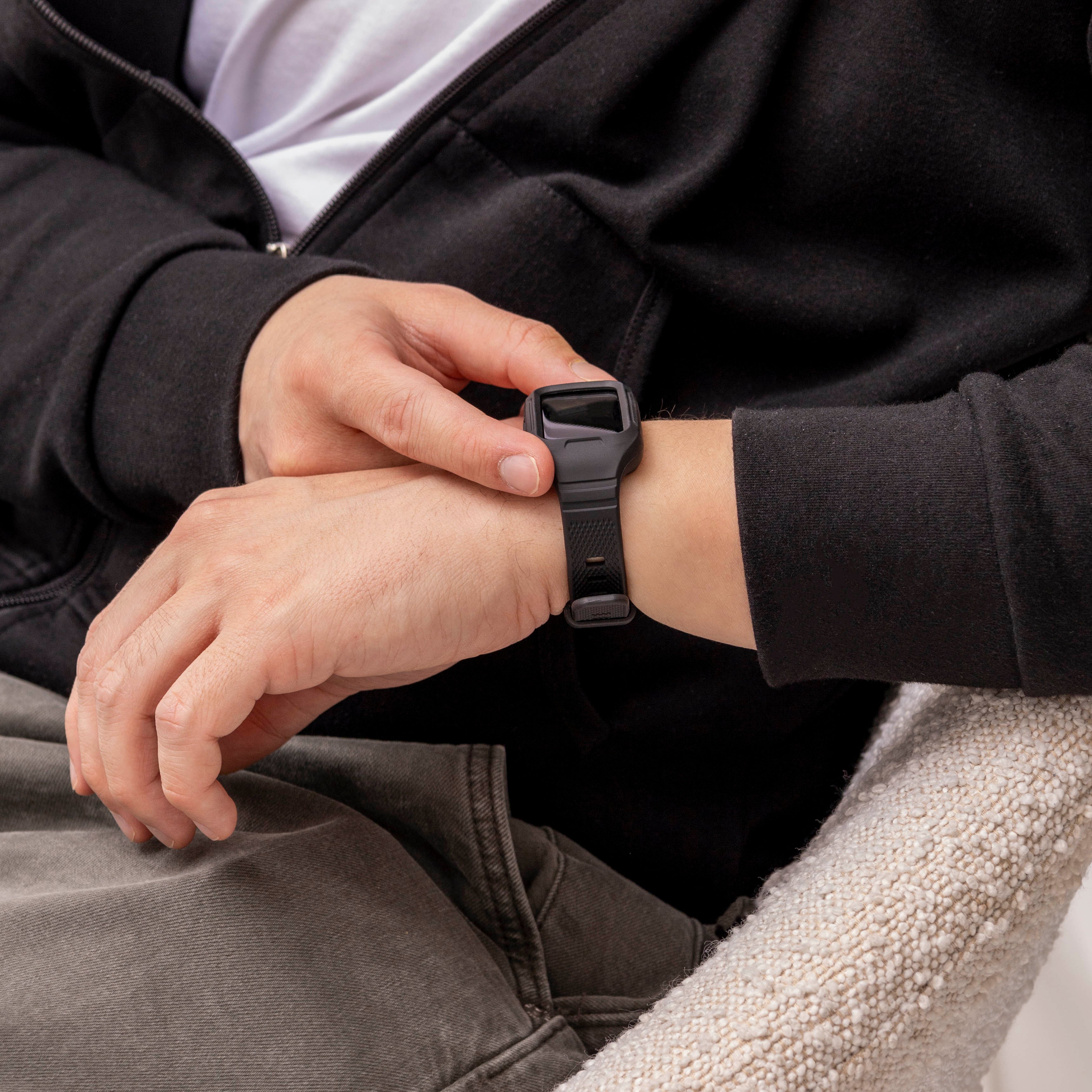 Bracelet TPU avec cadre Huawei Band 8 (noir)