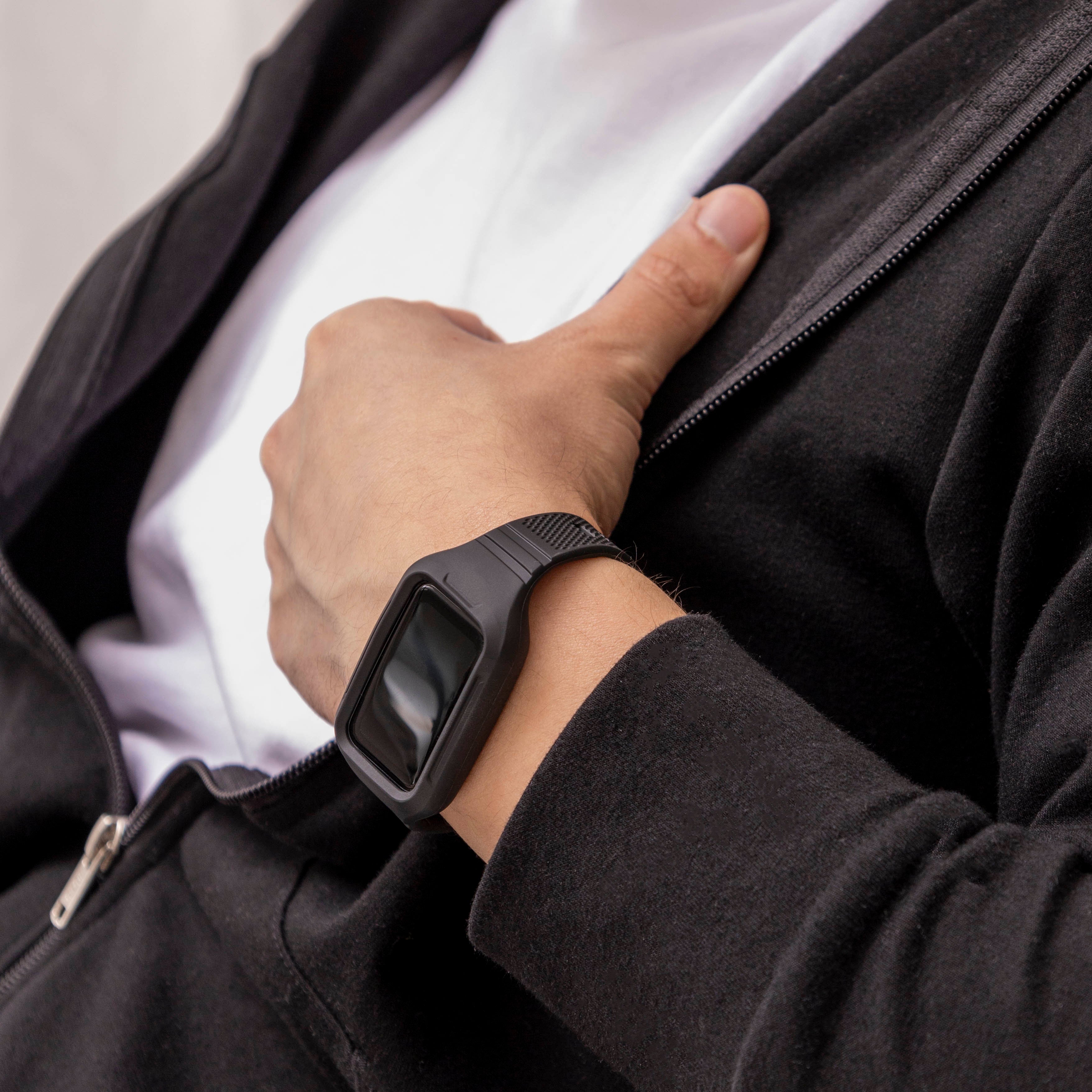 Bracelet TPU avec cadre Huawei Band 8 (noir)