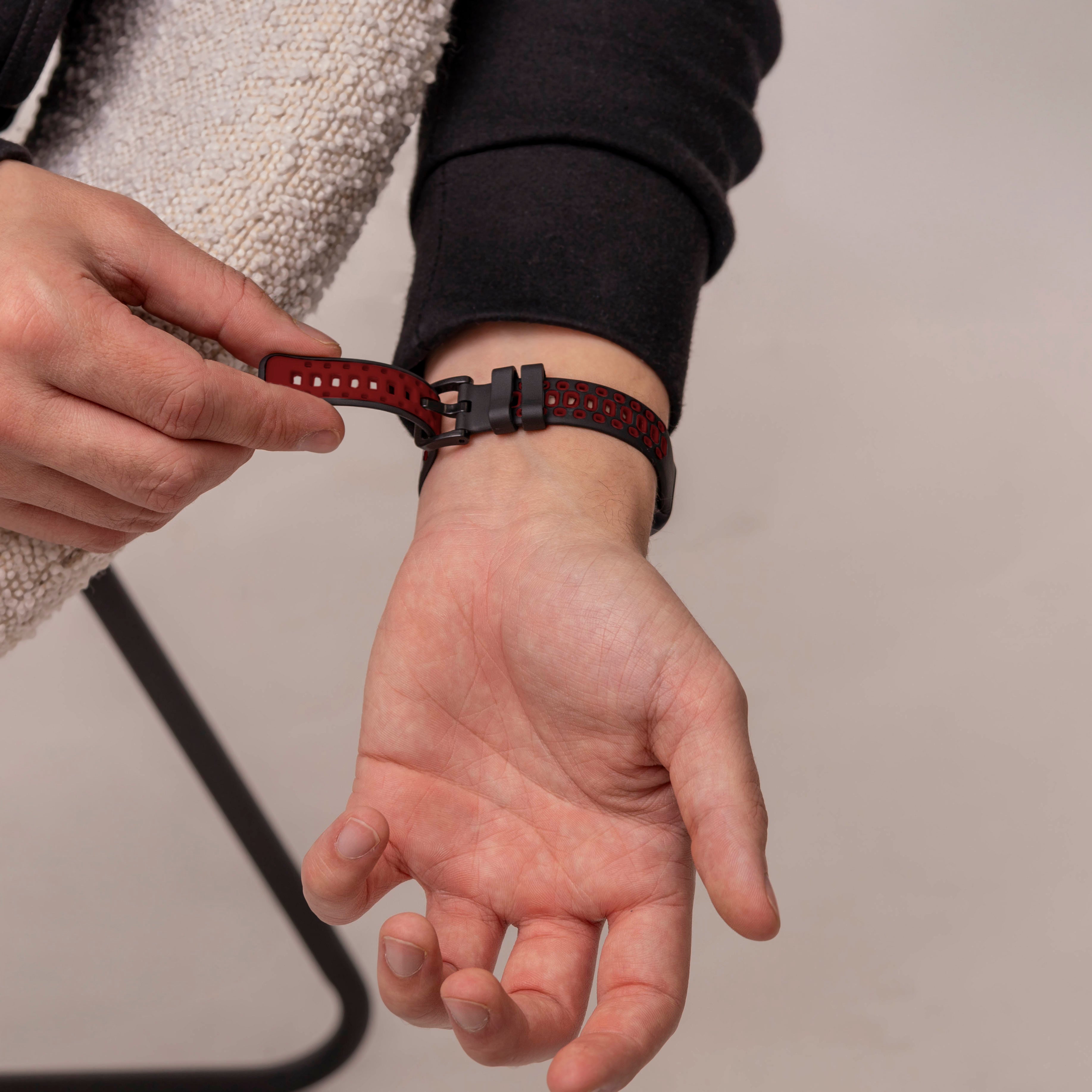 Bracelet sport Huawei Band 9 (noir/rouge)