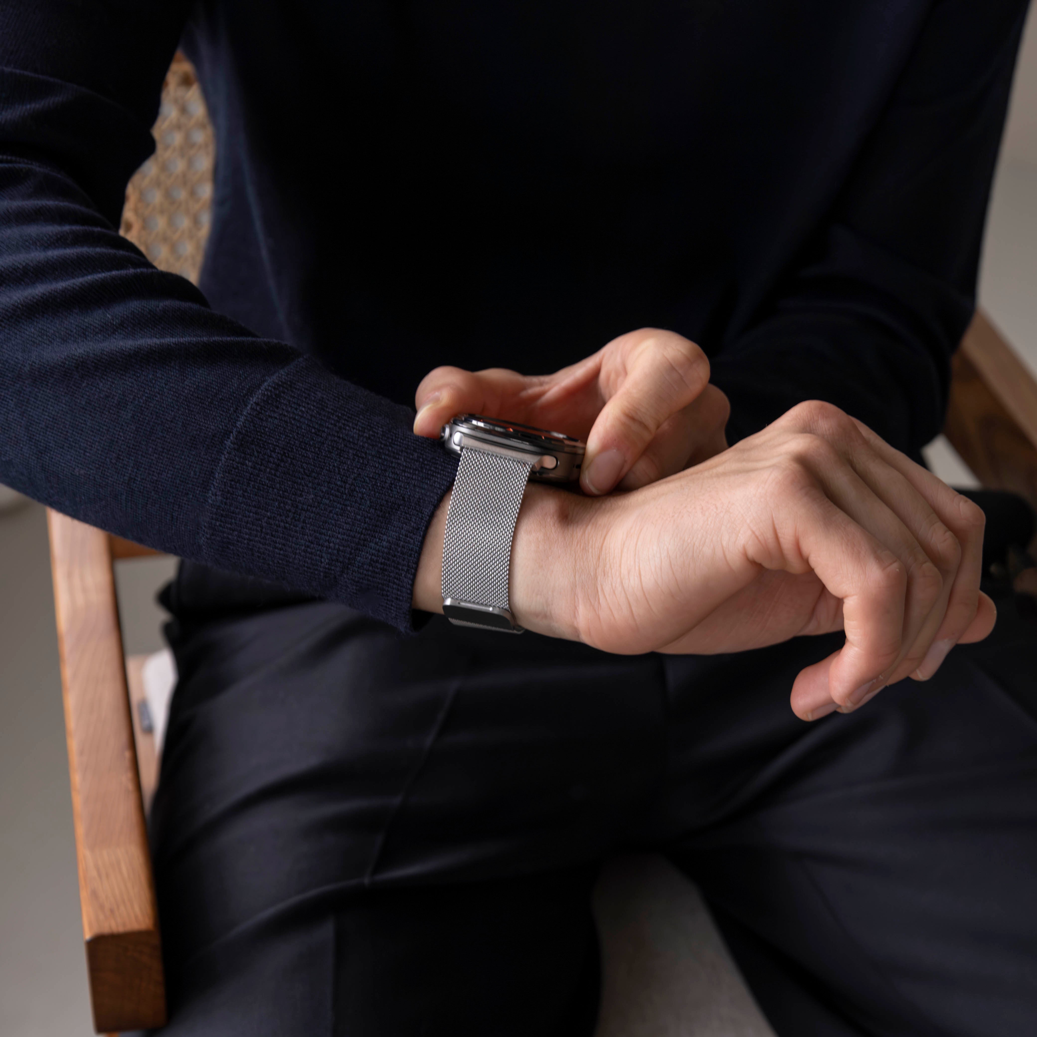 Bandz Bracelet Milanais loop Samsung Galaxy Watch Ultra (argent)