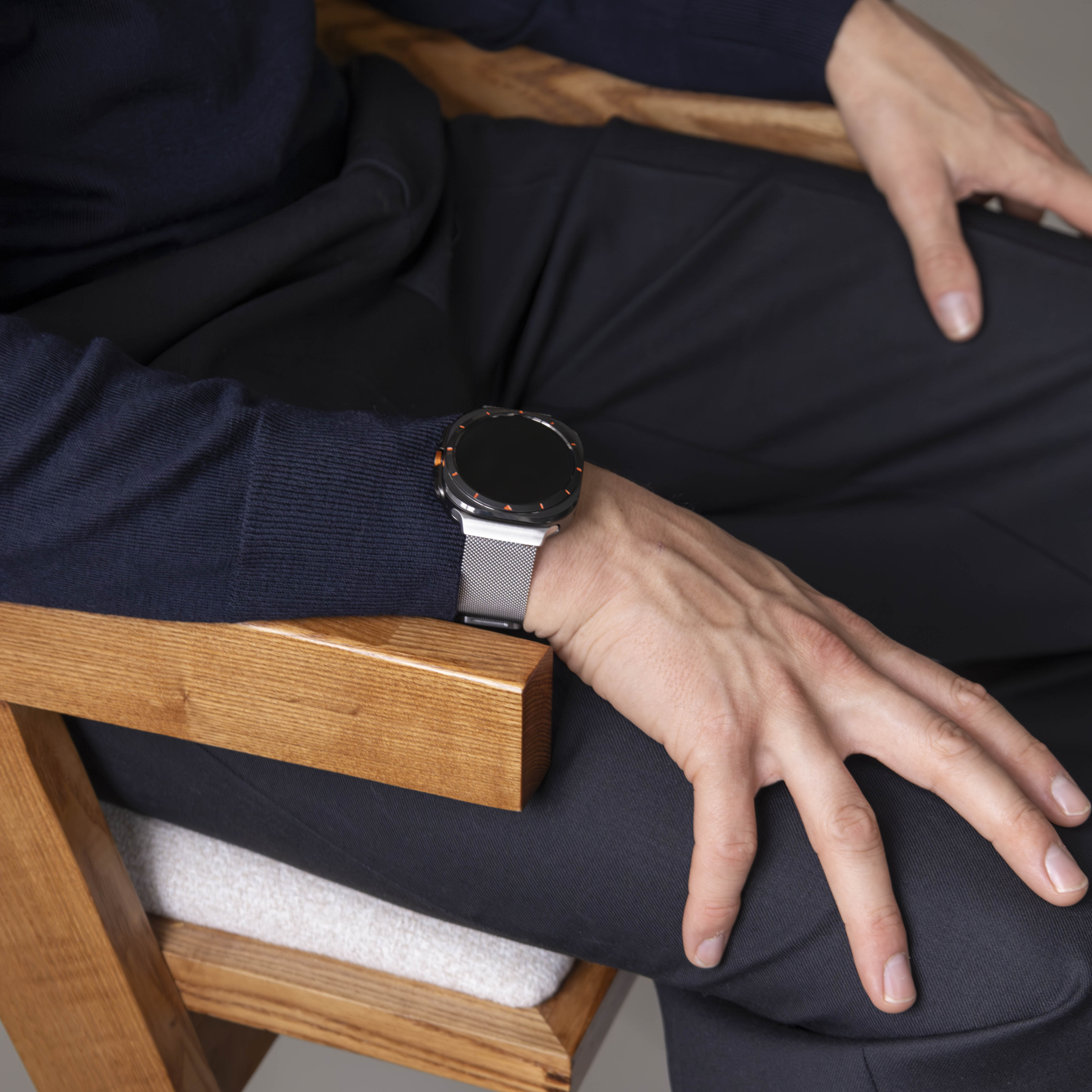 Bandz Bracelet Milanais loop Samsung Galaxy Watch Ultra (argent)