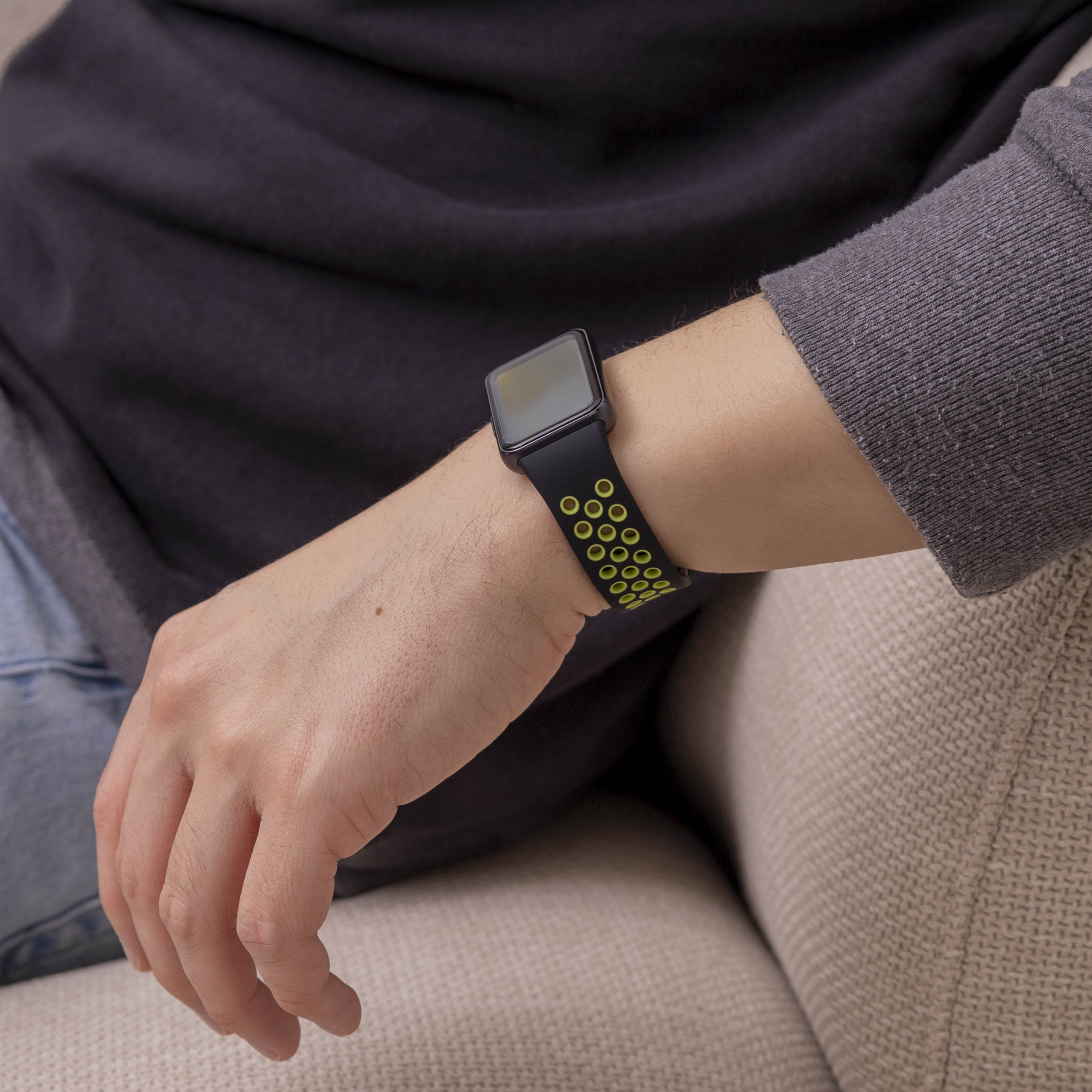 Samsung Galaxy Fit 3 Sport Strap (Black/Lime)