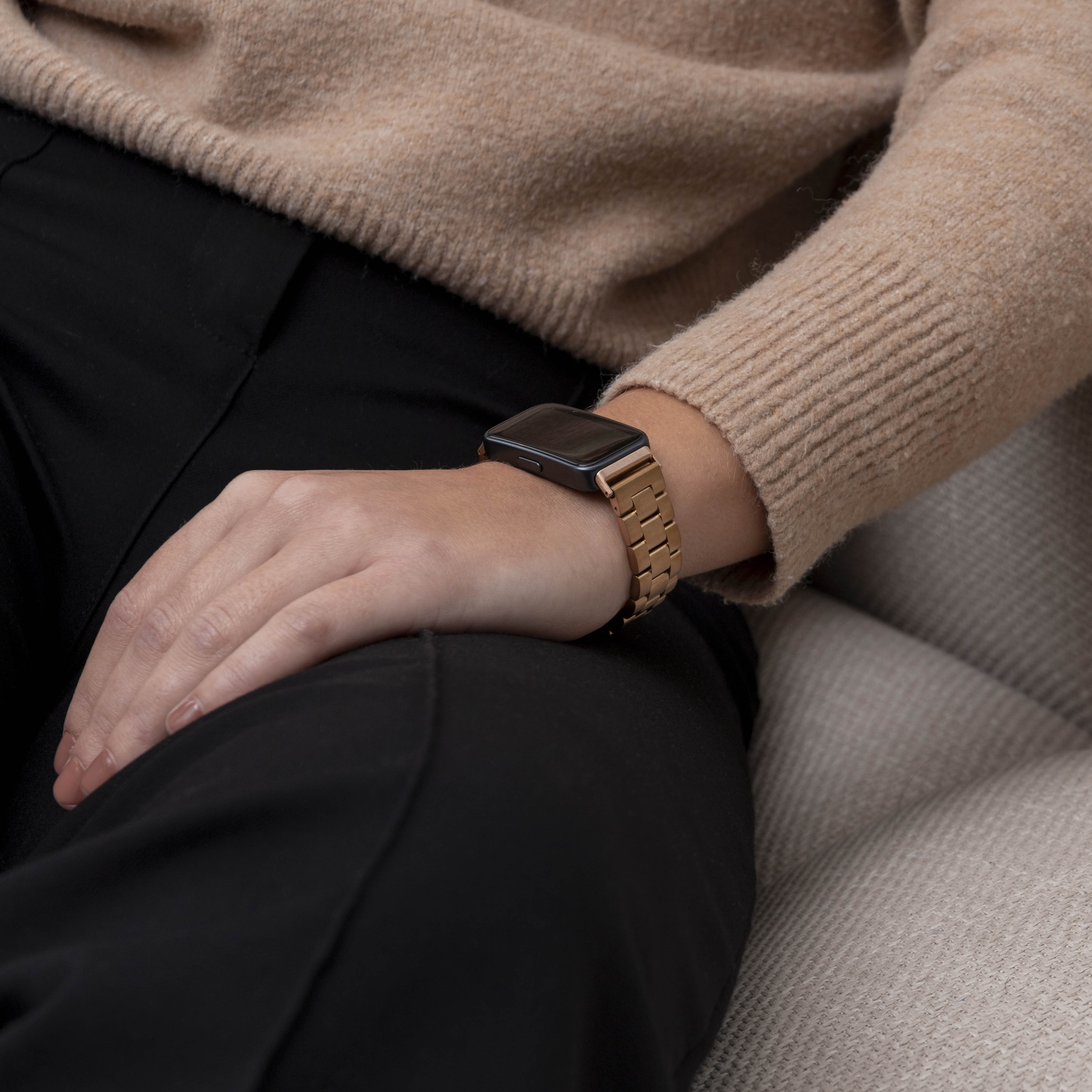 Huawei Band 10 Steel Strap (Rose Gold)