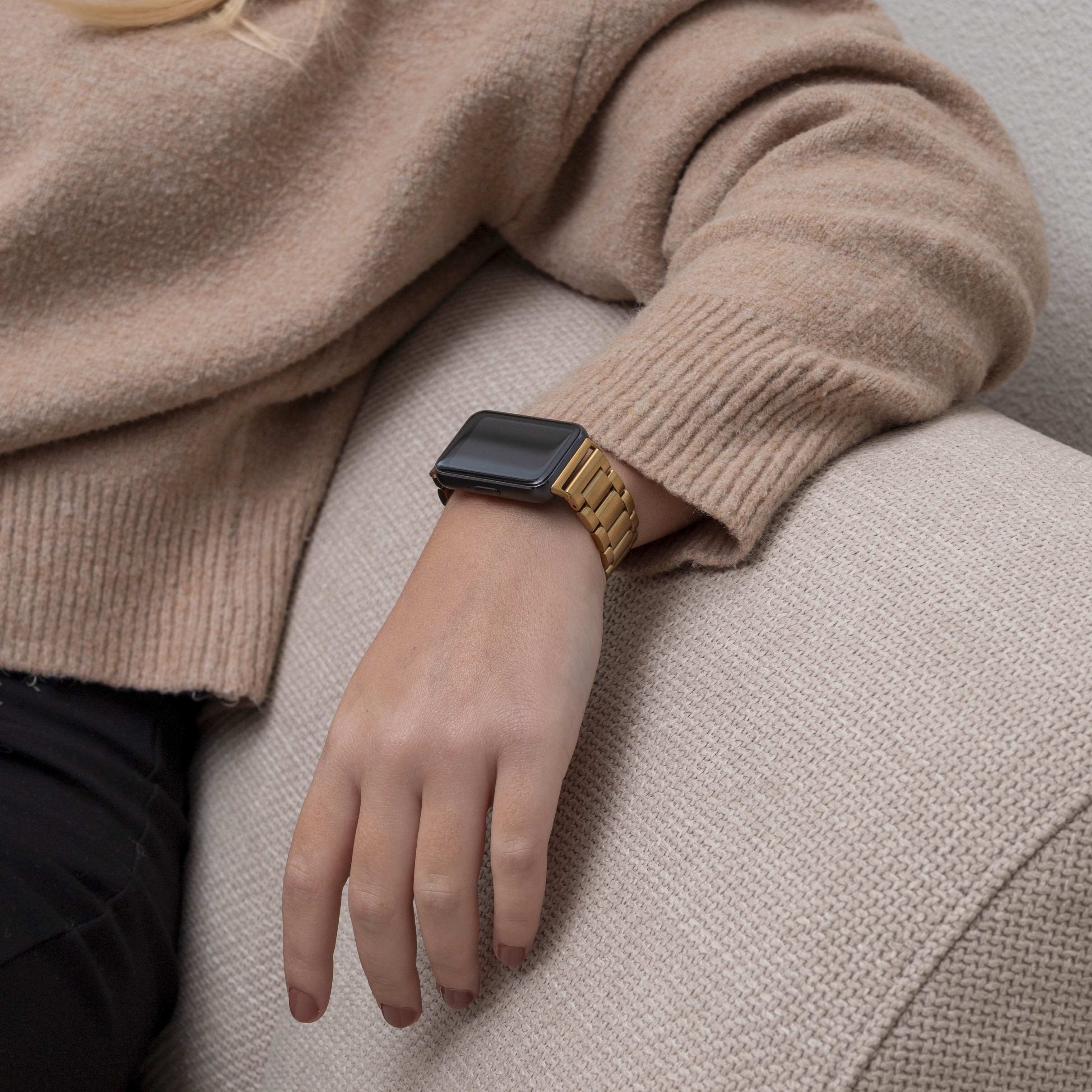 Bracelet acier Samsung Galaxy Fit 3 (or)