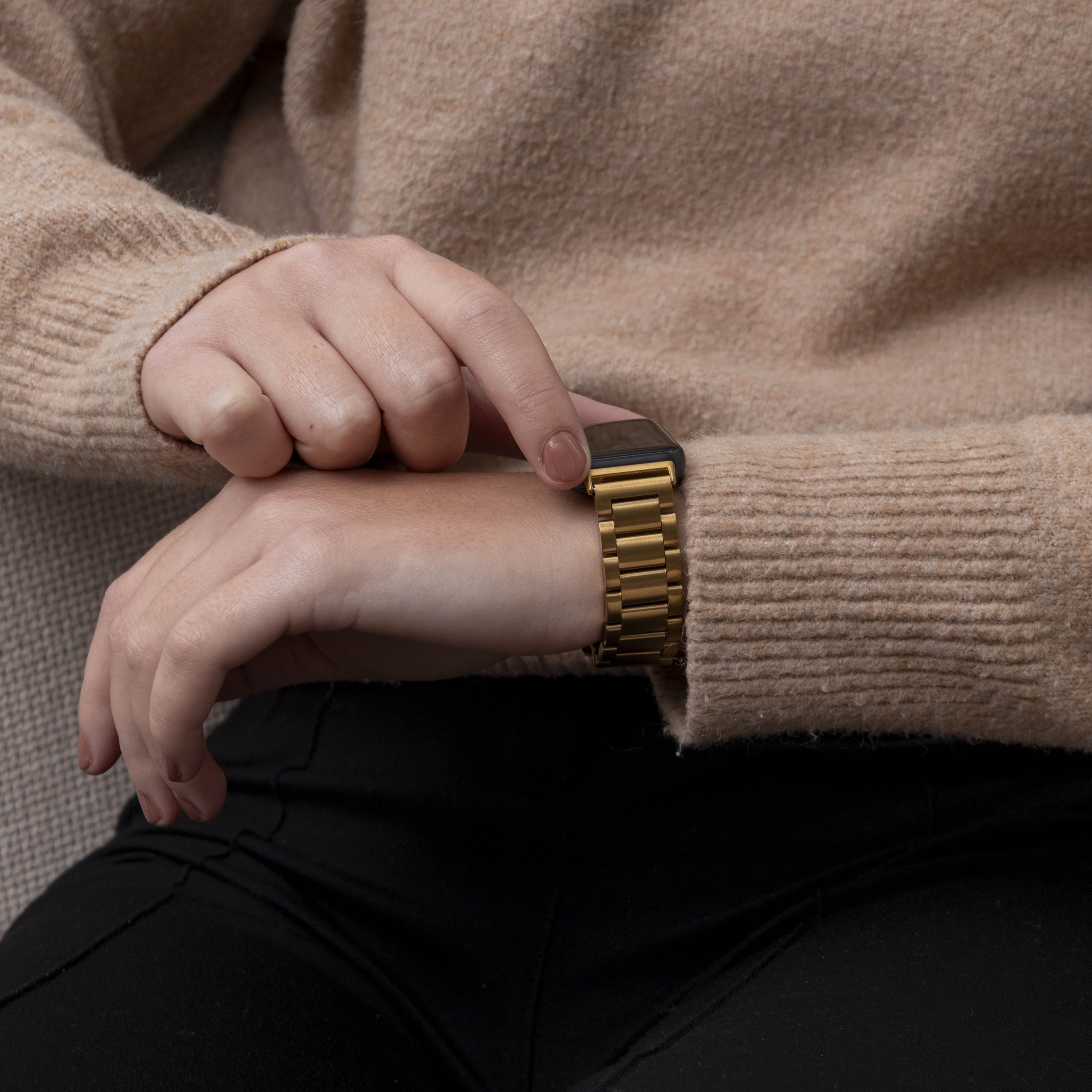 Bracelet acier Samsung Galaxy Fit 3 (or)