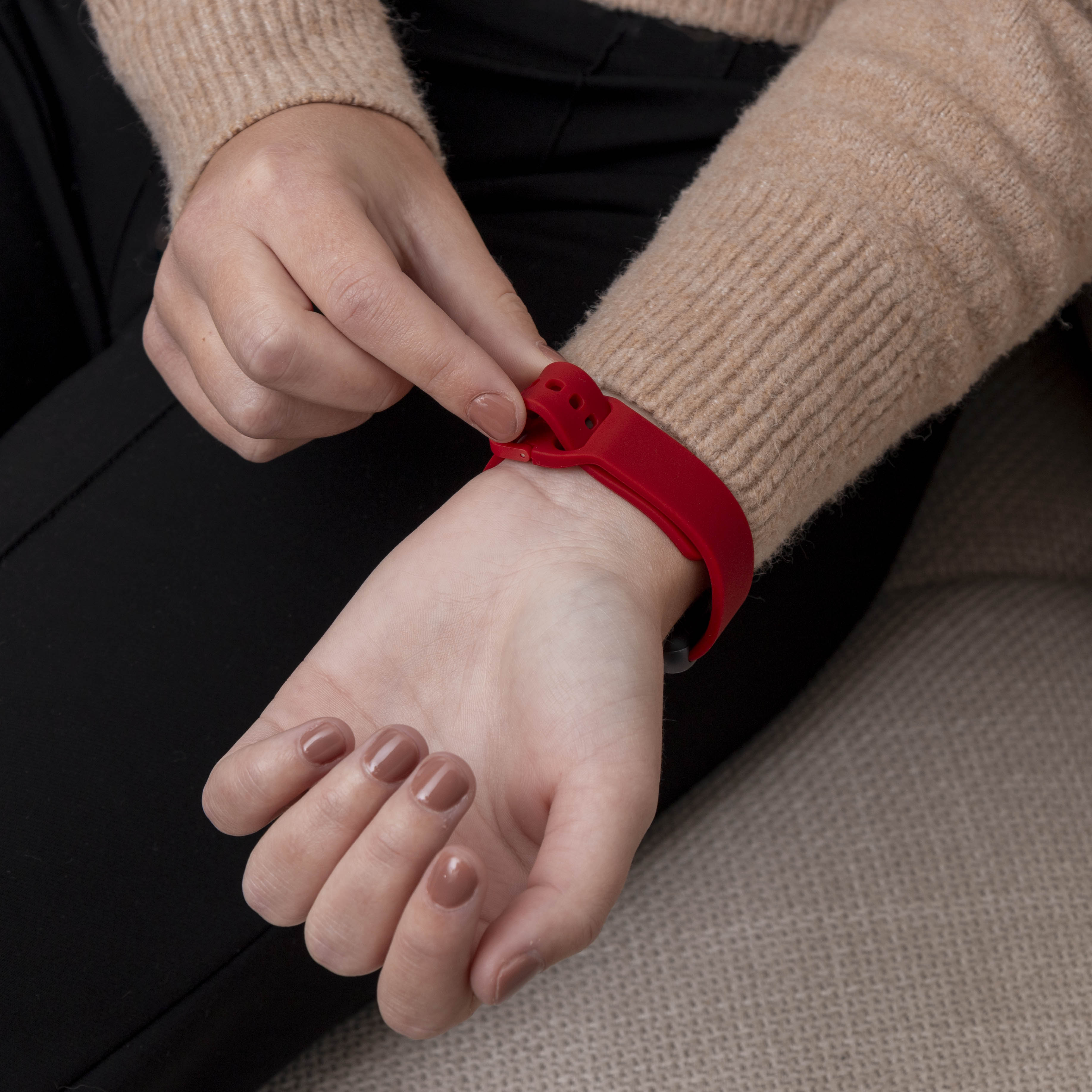 Bracelet silicone Samsung Galaxy Fit 3 (rouge)