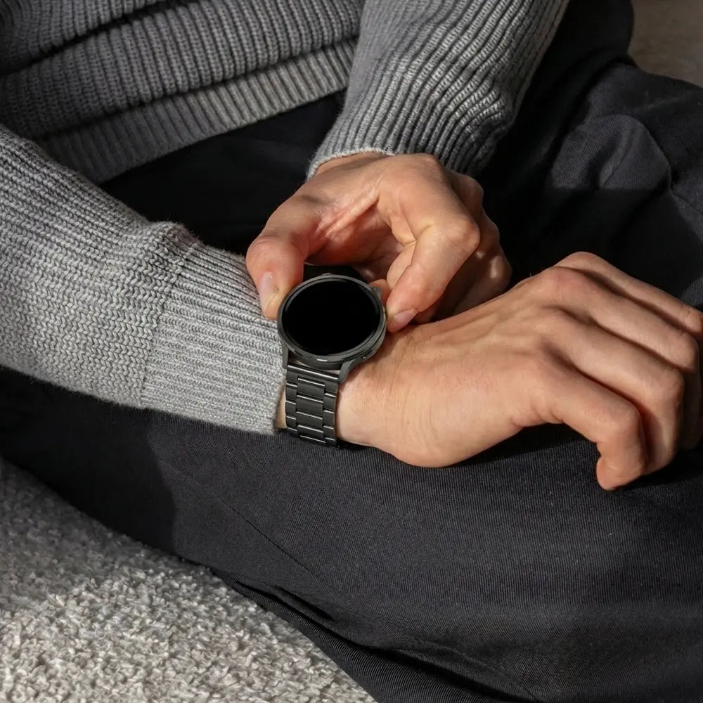 Bandz Garmin Vivoactive 4s Steel Strap 'Classic' (Black)