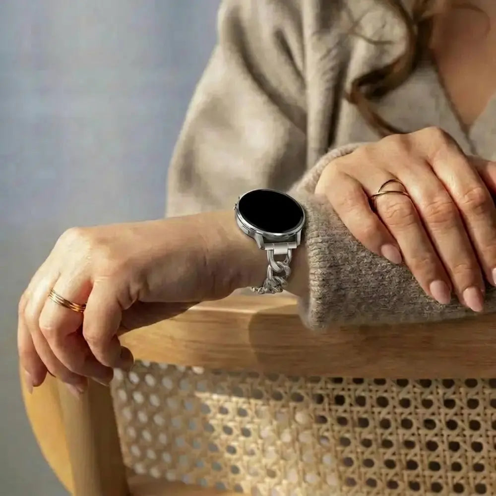 Bandz Huawei Watch GT 6 - 41mm Metal Strap 'Chains' (Silver)