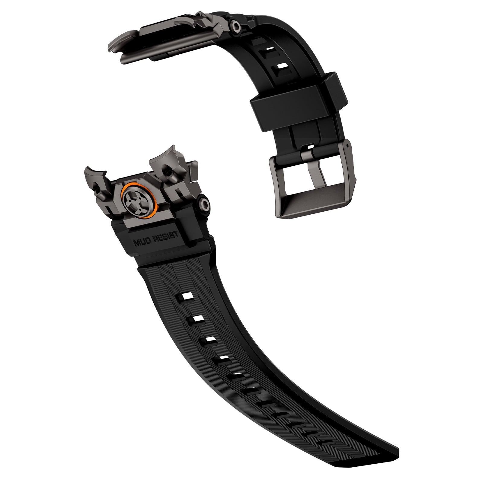 Apple Watch 'Four Claw' Silicone Strap (Black)