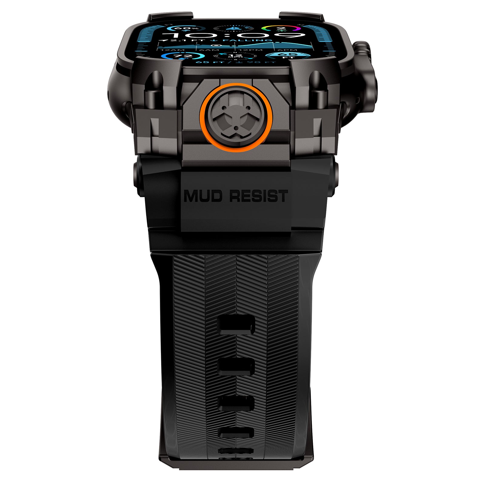 Apple Watch 'Four Claw' Silicone Strap (Black)