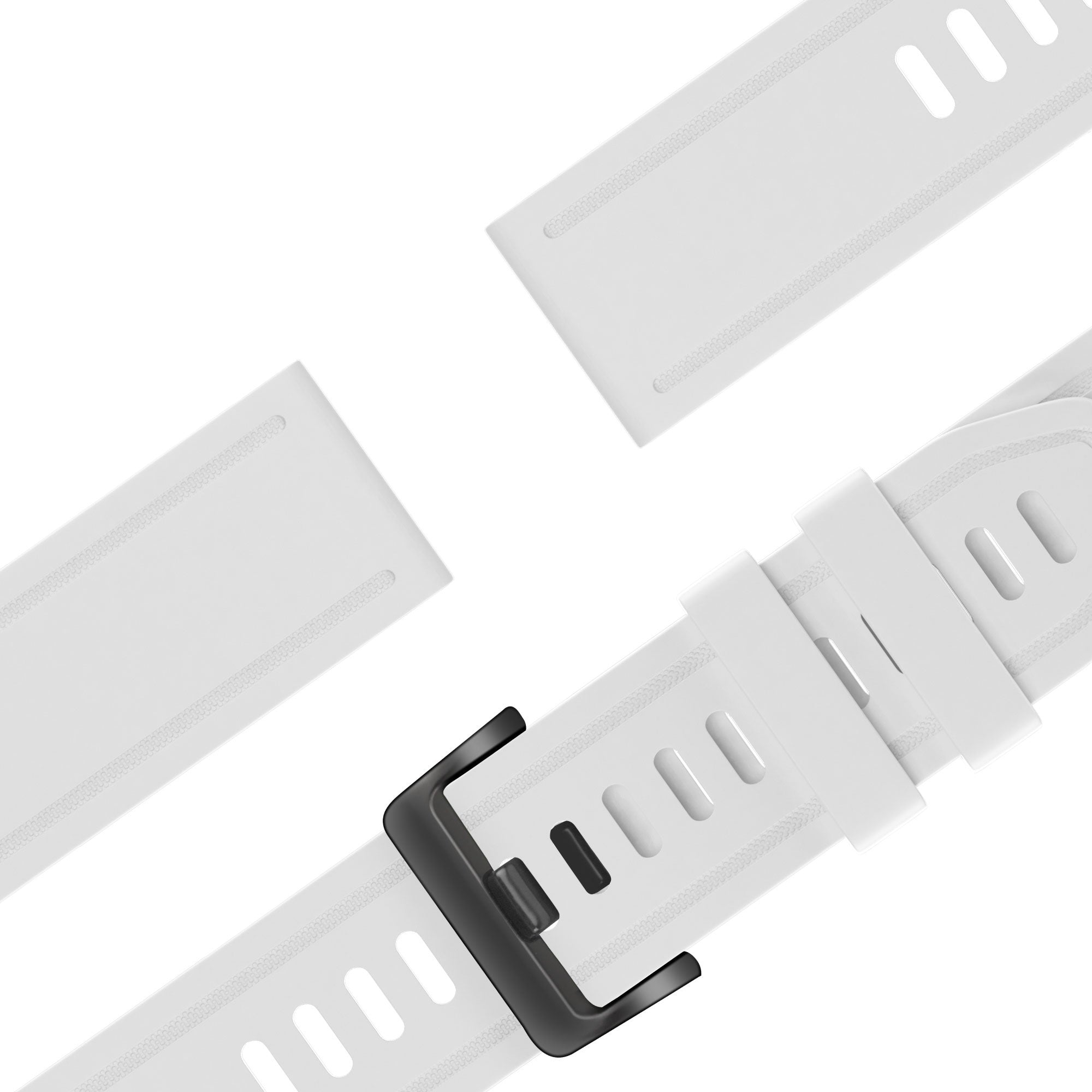 Bandz Bracelet silicone avec boucle Garmin Approach S70 - 42mm (blanc)