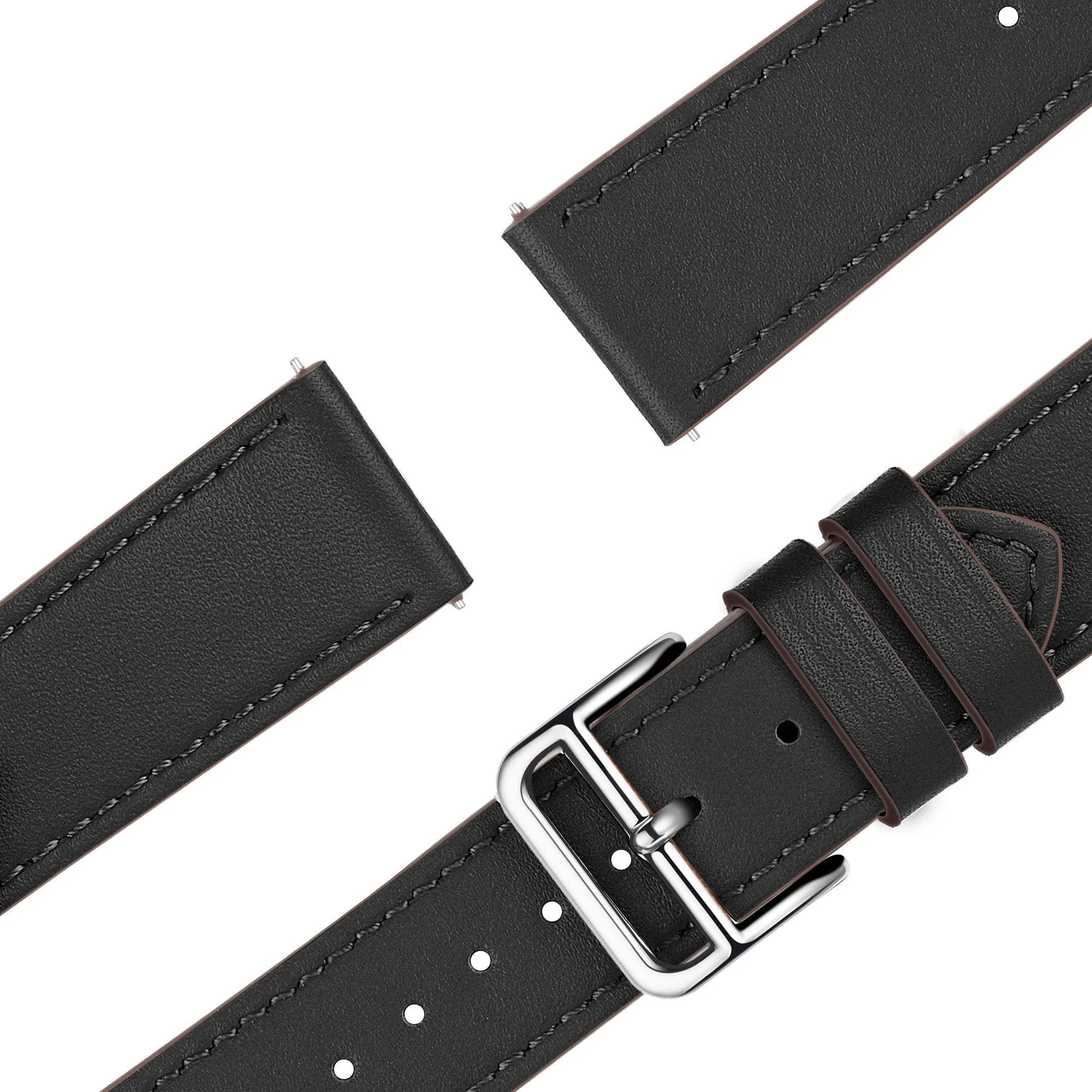 Bandz Bracelet cuir 'Deluxe' Amazfit Cheetah (Pro) (noir)
