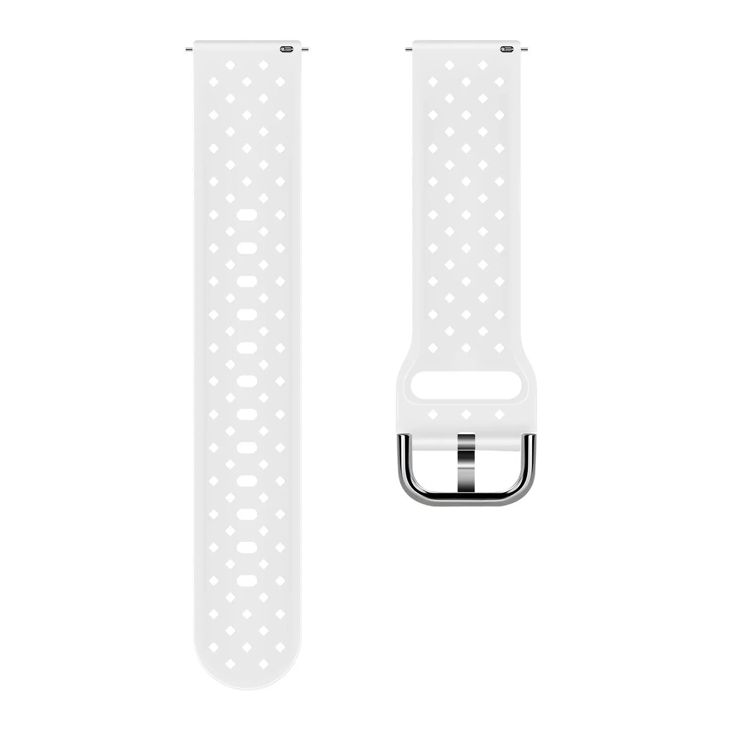 Bracelet silicone tressé Amazfit GTR Mini (blanc)