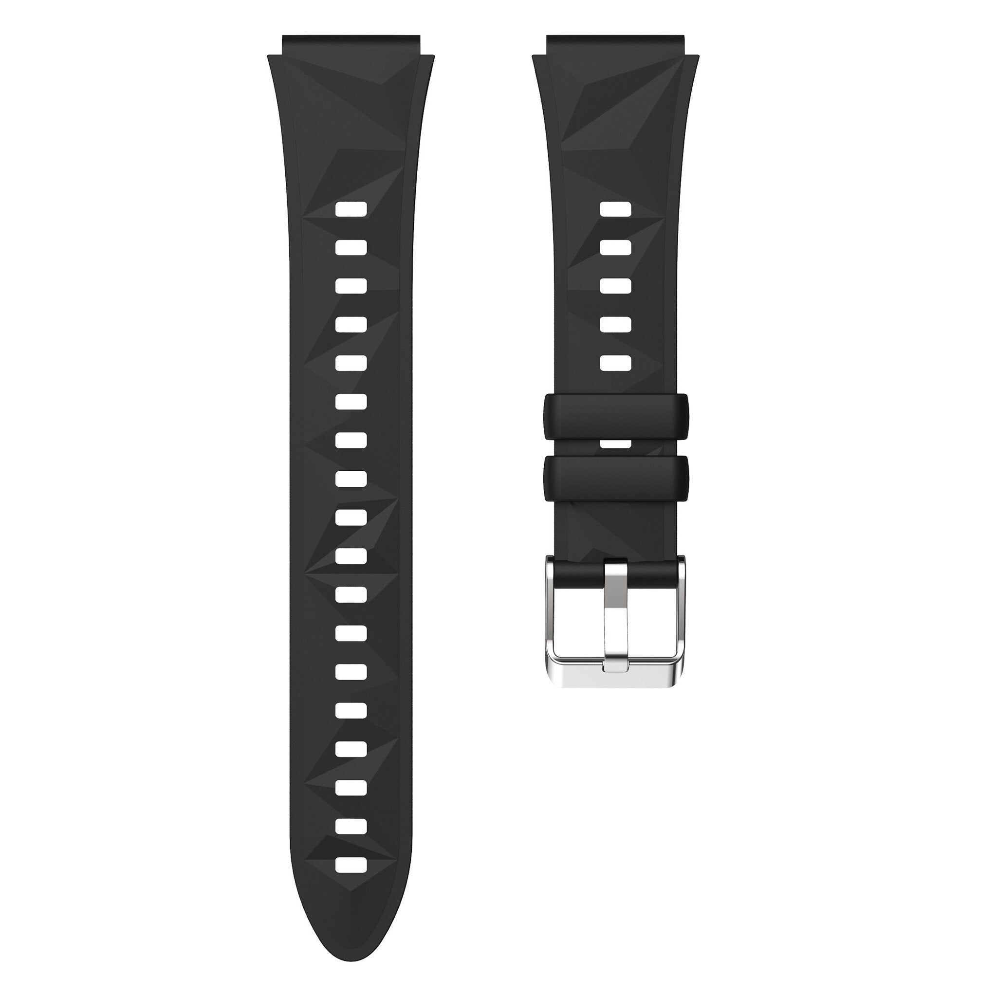 Bracelet silicone Premium Huawei Watch 5 - 42mm (noir)