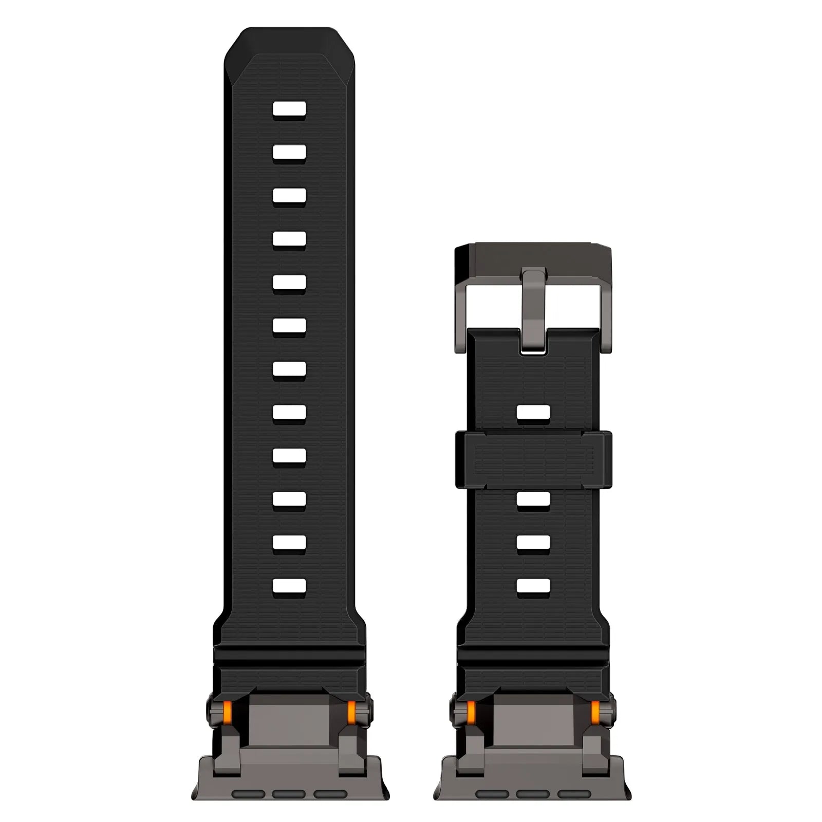 Bracelet silicone 'Adventurer' Apple Watch (noir avec noir)