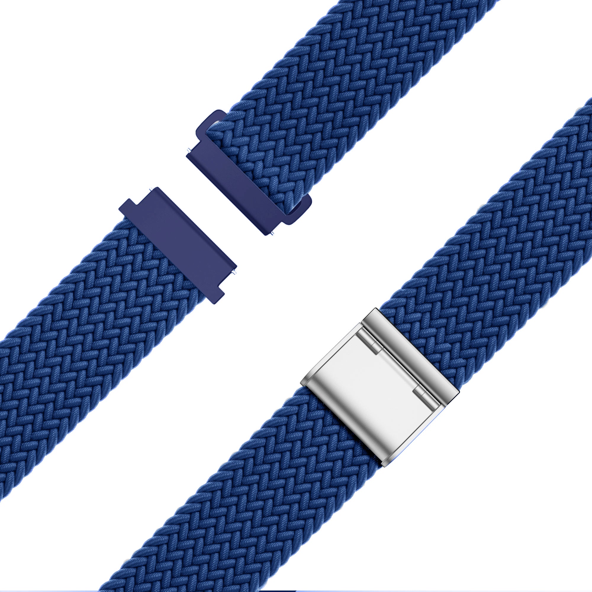 Bandz Garmin Forerunner 265 Woven Nylon Strap (Blue)