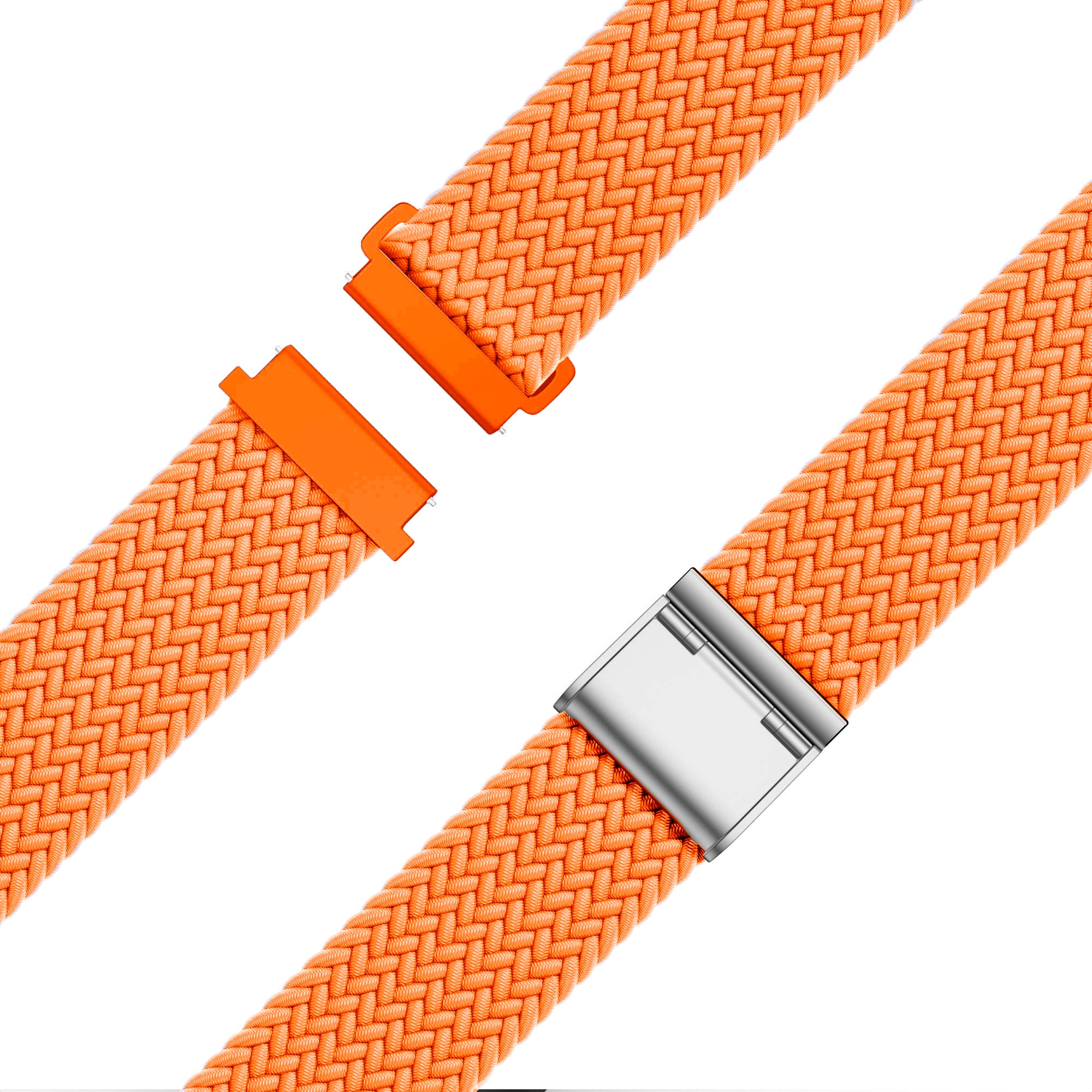 Bandz Garmin Forerunner 265 Woven Nylon Strap (Orange)