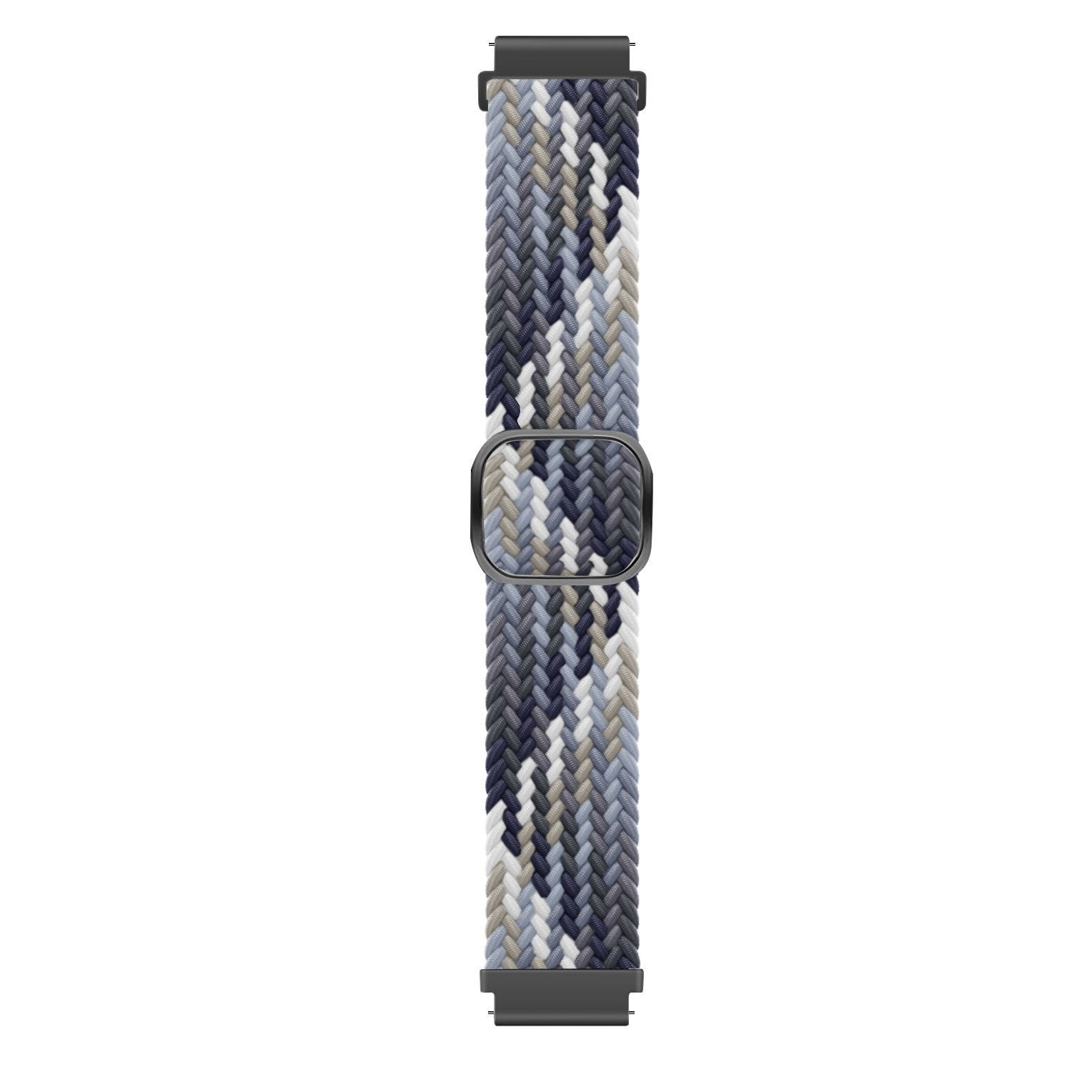 Nylon Adjustable Braided Strap, laid flat, joined, direct top view