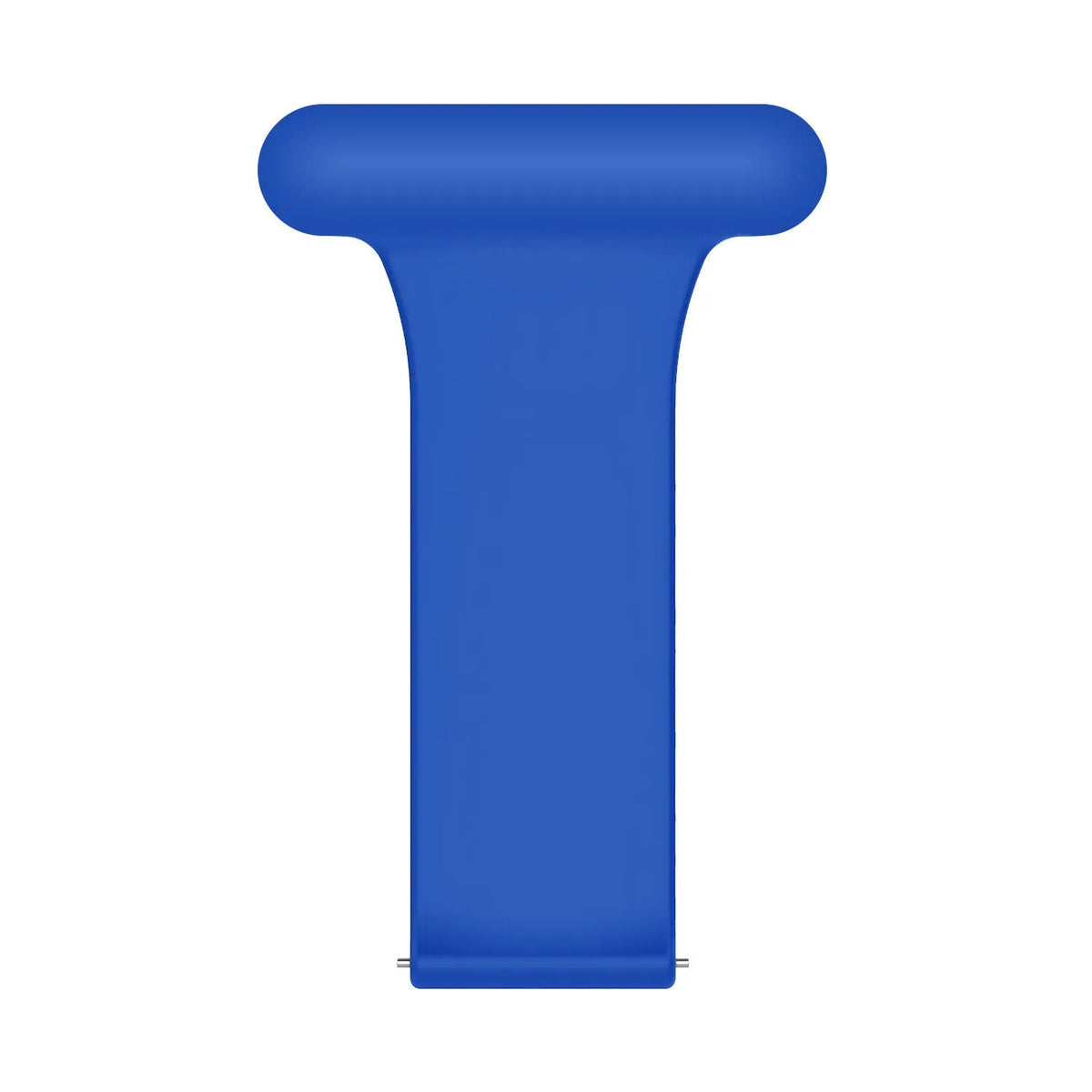 Silicone Nurse Fob, dark blue, laid flat, joined, direct top view