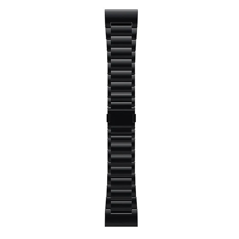 Magnetic Titanium Strap, black, laid flat, joined, direct top view