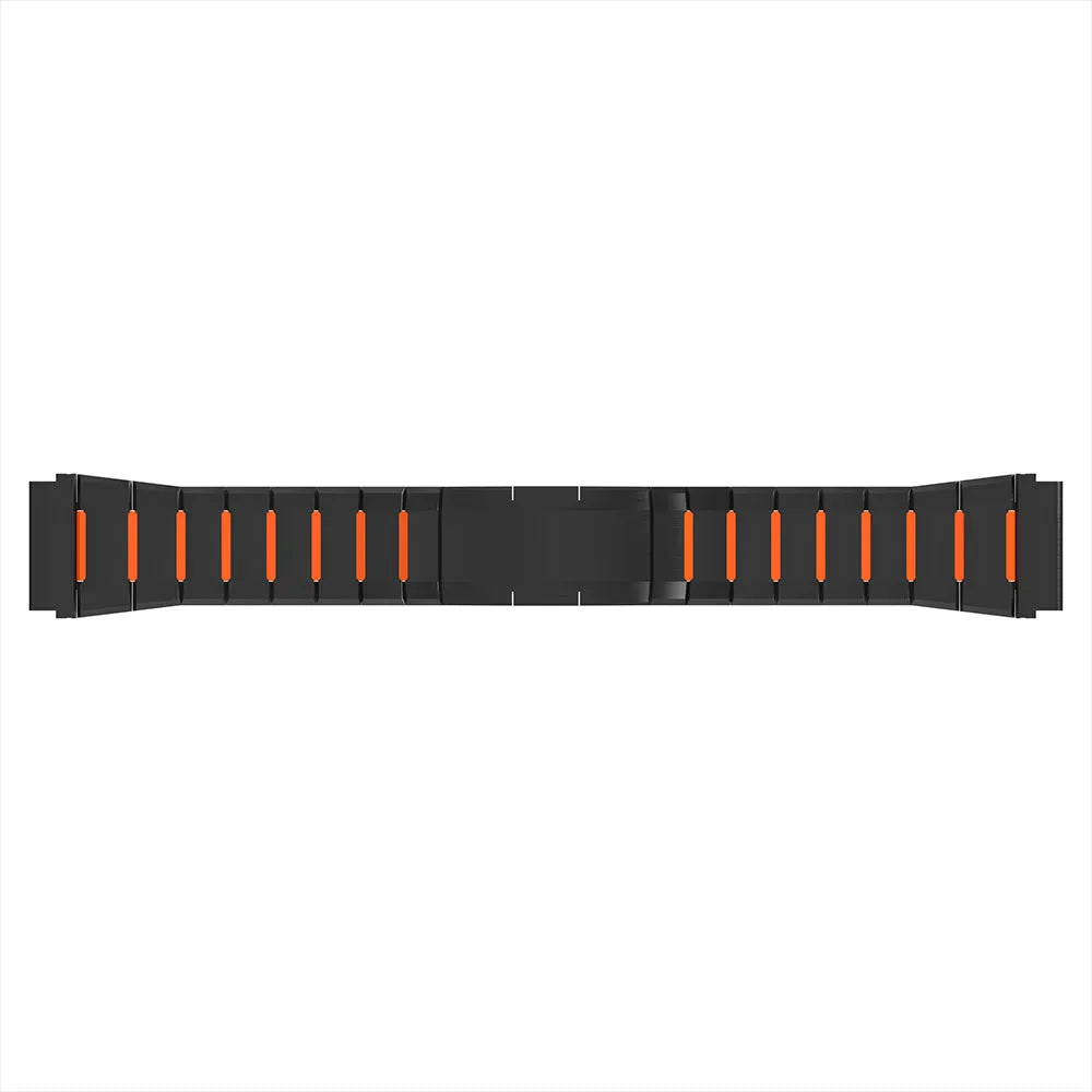 Bracelet acier hybride 'One Push' Oppo Watch X2 (noir/orange)