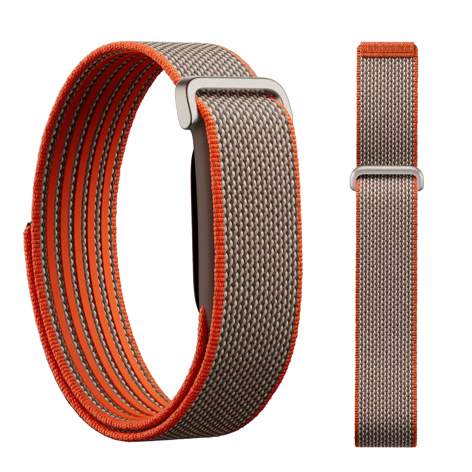 Bracelet nylon classique Fitbit Air (gris/orange)