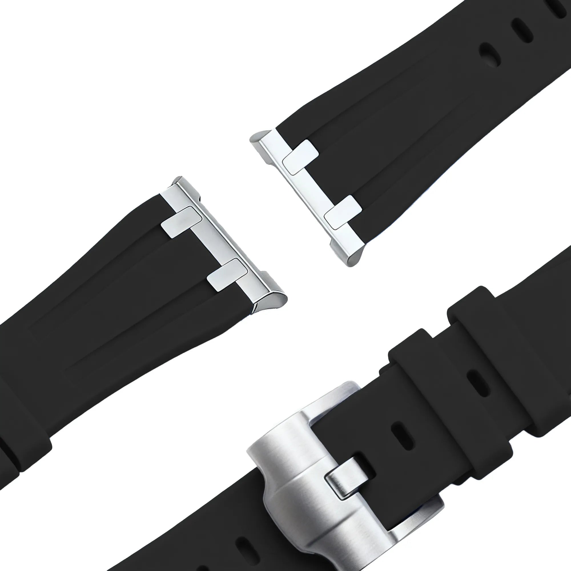Bandz Bracelet silicone 'Luxe Liquid' Samsung Galaxy Watch 8 - 44mm (noir)