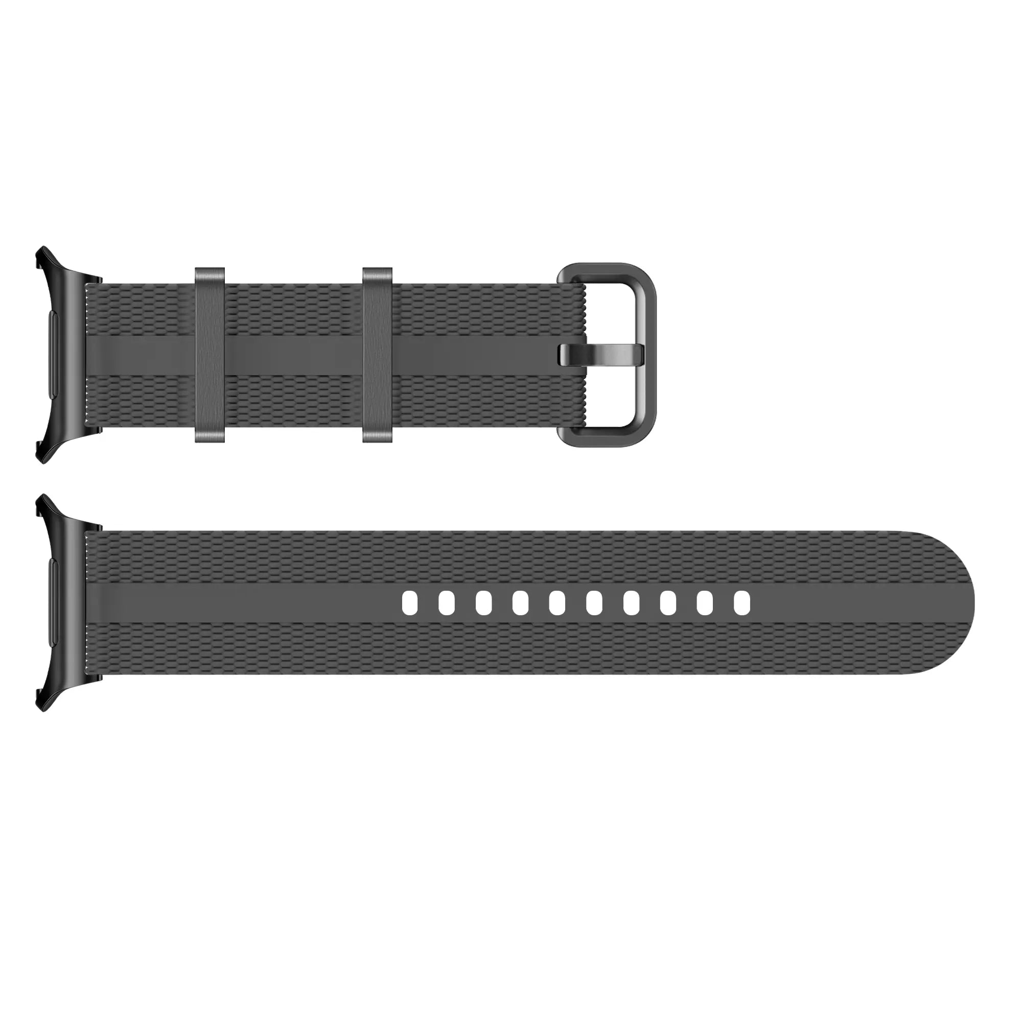 Bracelet active silicone Samsung Galaxy Watch Ultra (gris foncé/orange)