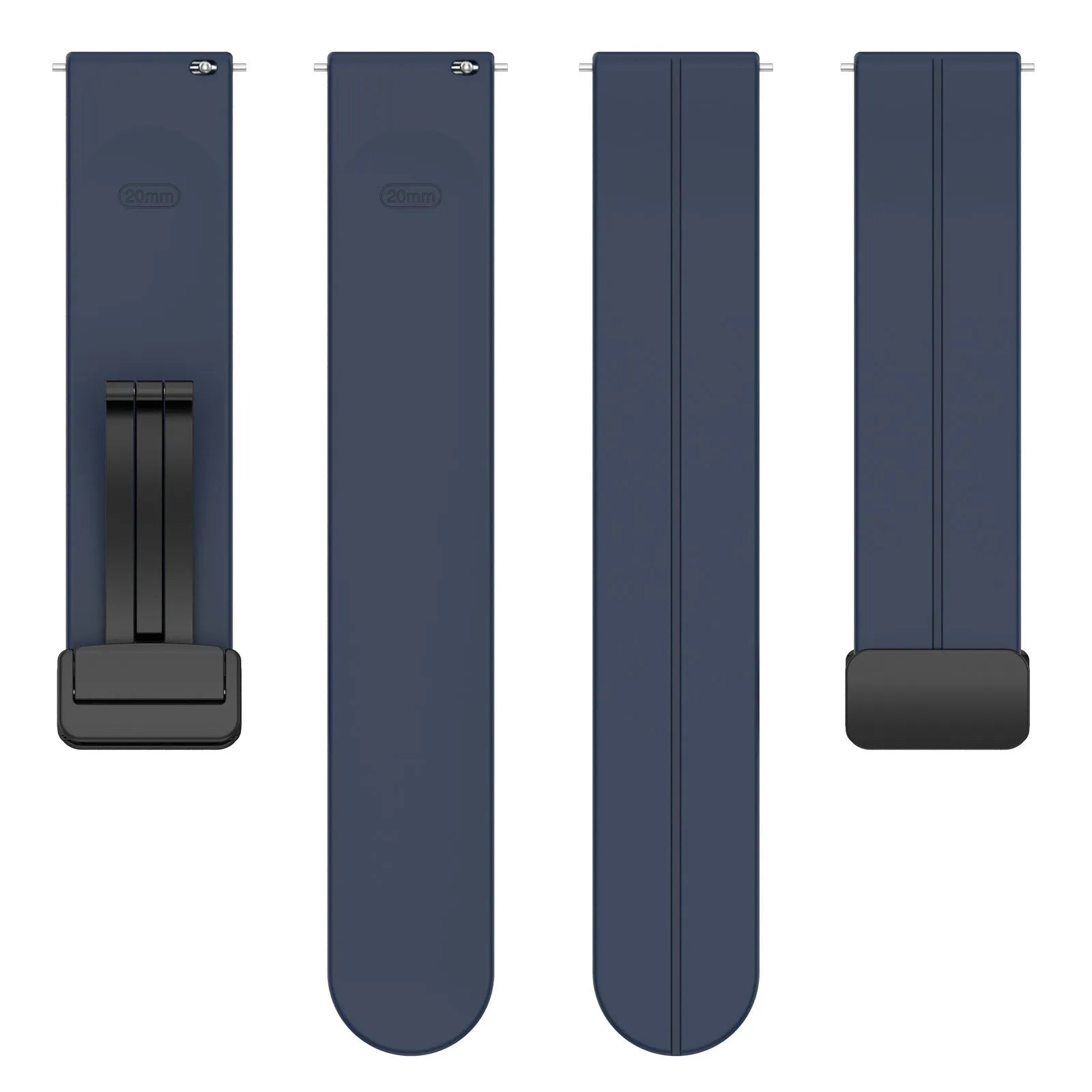 Bracelet silicone avec boucle Amazfit Bip U (Pro) (bleu foncé)